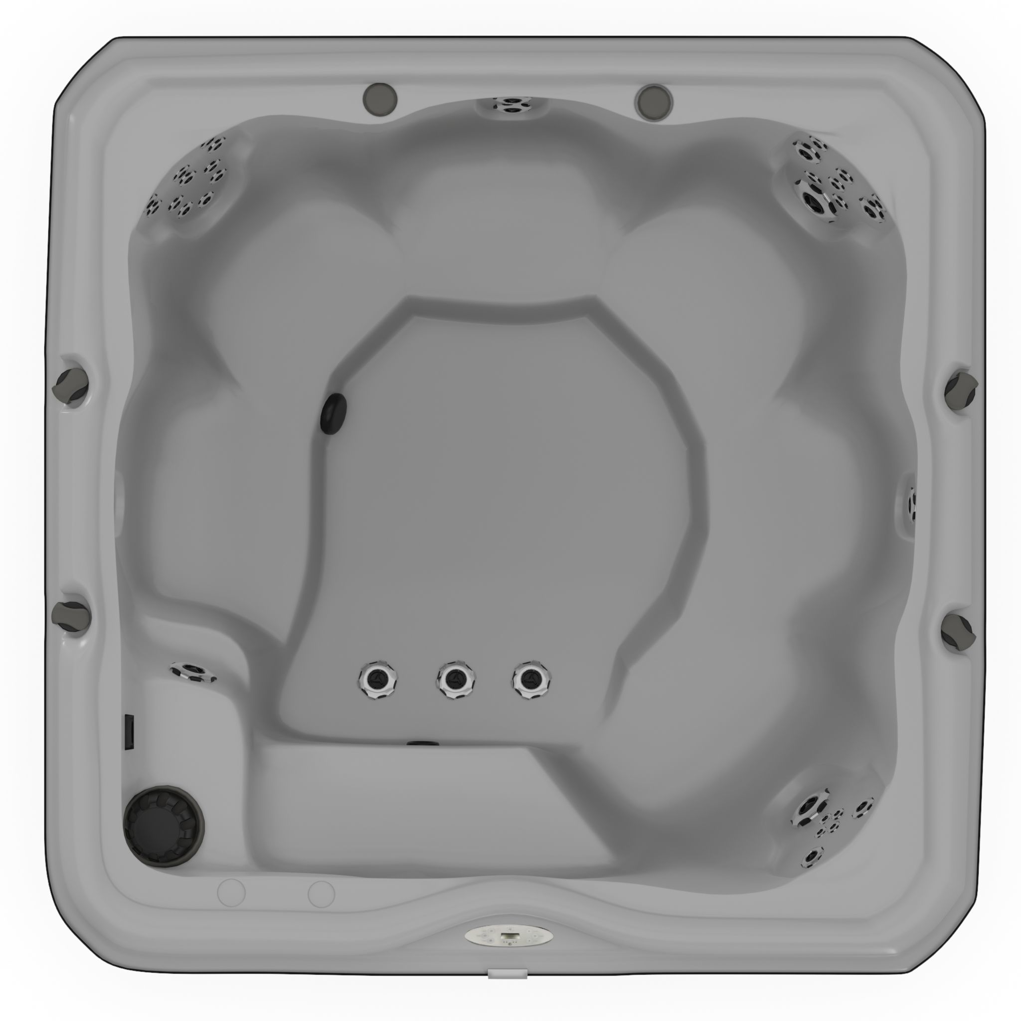 3D model of Hot Tub Jacuzzi Nordic Spas Jubilee SE Low-poly 3D model_3