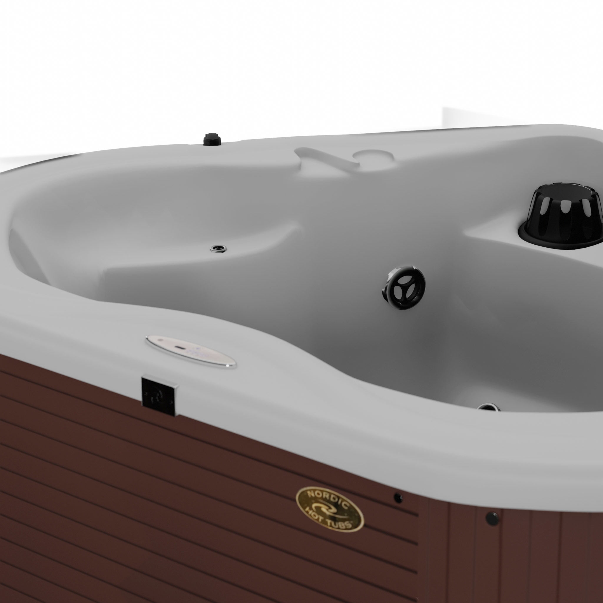 3D model of Hot Tub Jacuzzi Nordic Spas DAmour MS Low-poly 3D model_1