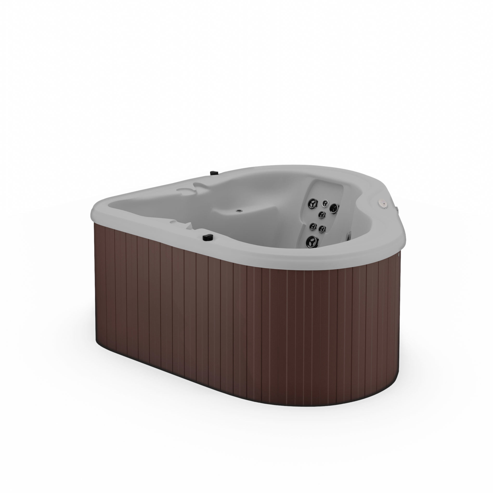 3D model of Hot Tub Jacuzzi Nordic Spas DAmour MS Low-poly 3D model_2