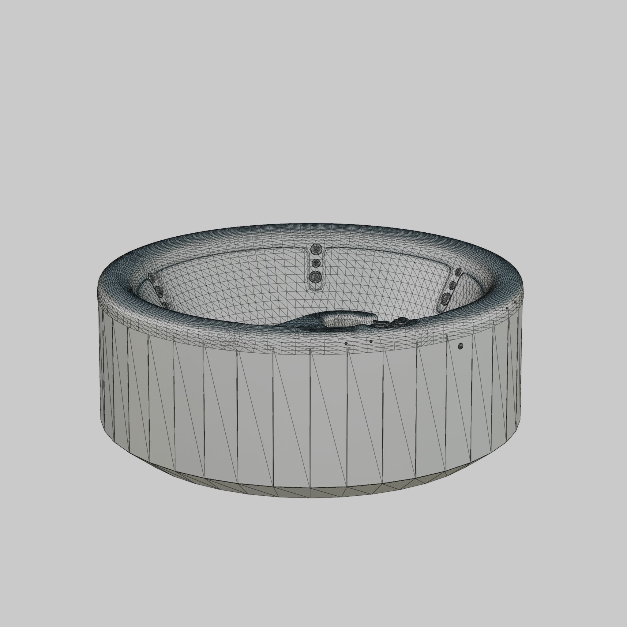 3D model of Hot Tub Jacuzzi Nordic Spas Impulse Low-poly 3D model_4