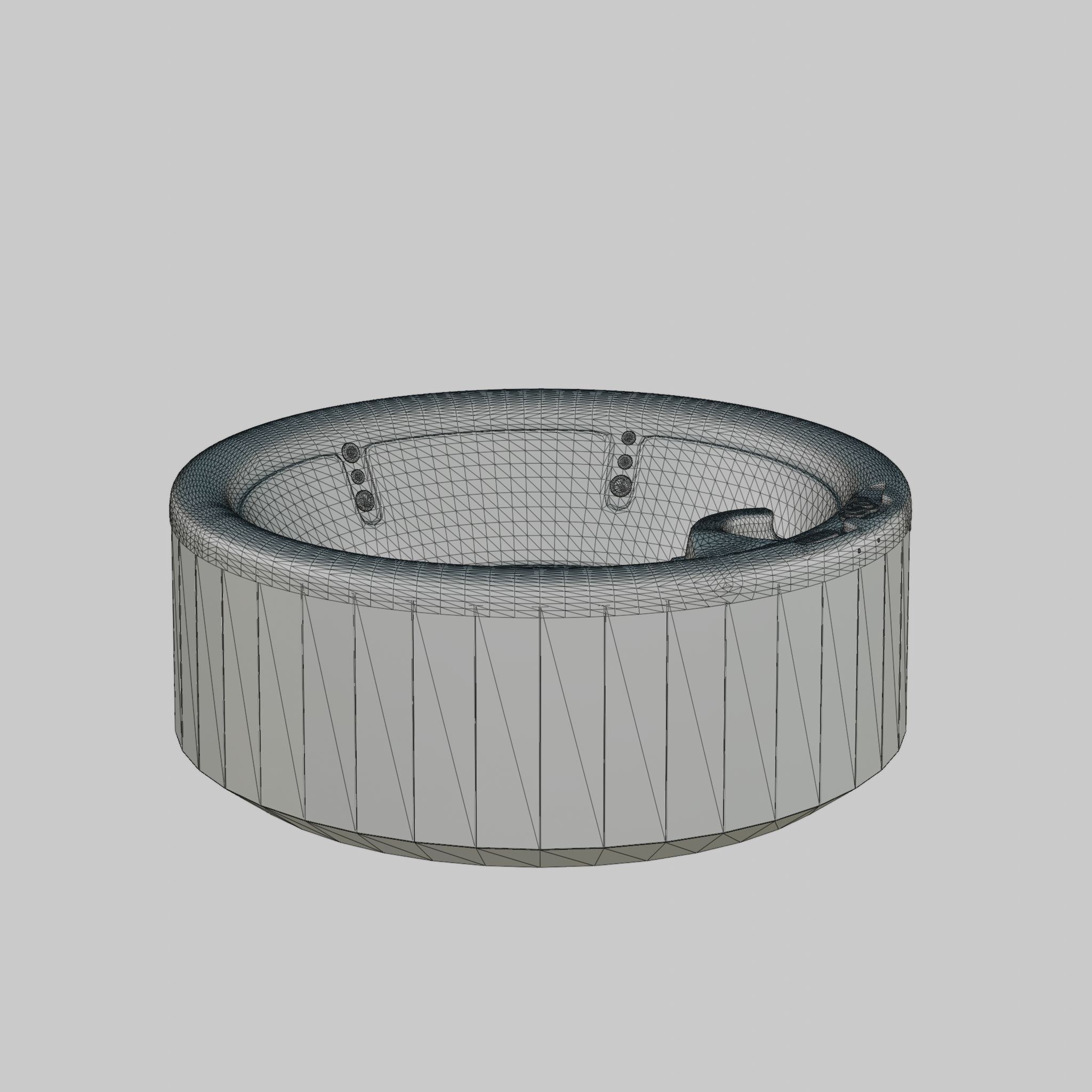 3D model of Hot Tub Jacuzzi Nordic Spas Impulse Low-poly 3D model_6