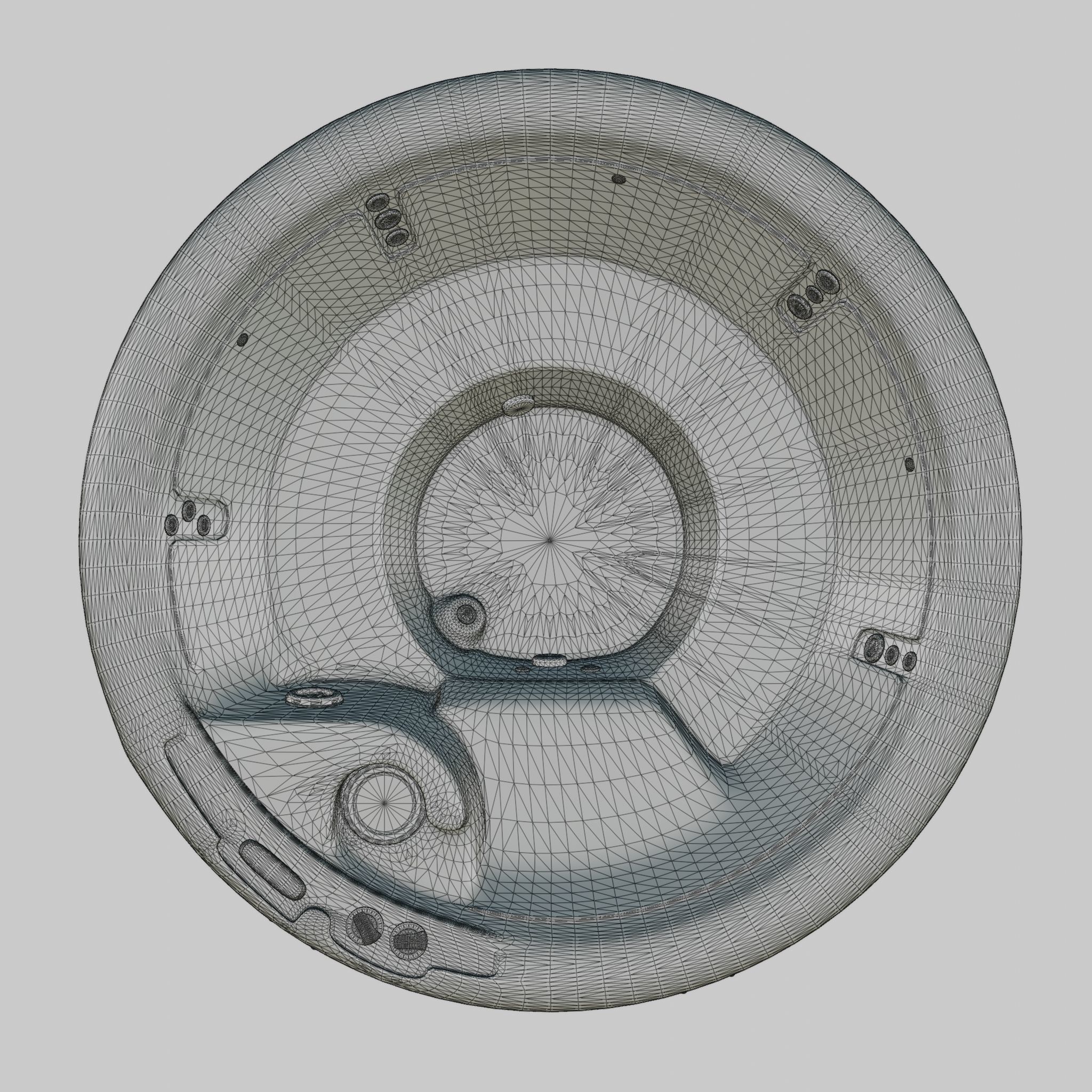 3D model of Hot Tub Jacuzzi Nordic Spas Impulse DP Low-poly 3D model_7