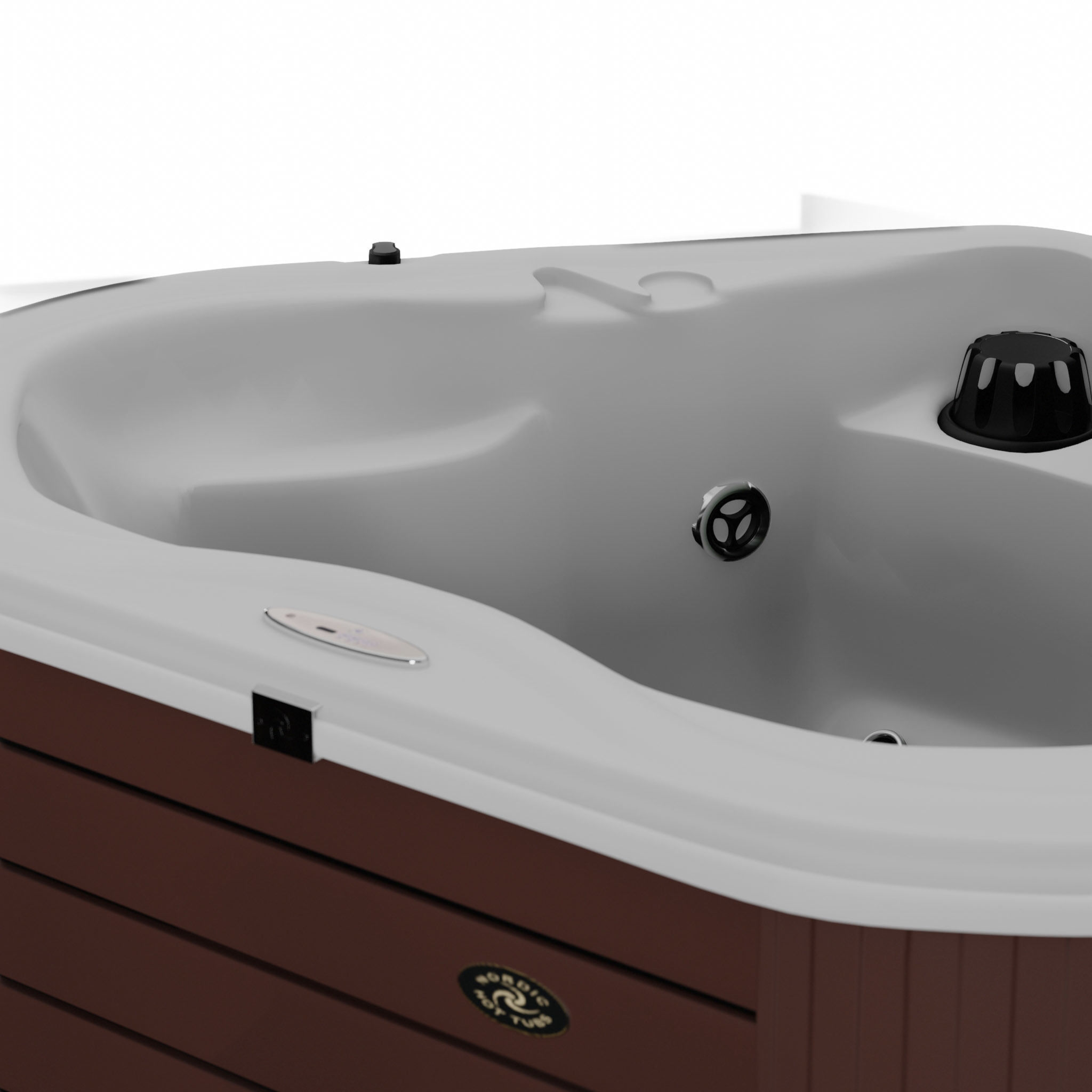 3D model of Hot Tub Jacuzzi Nordic Spas DAmour All-In-110 Low-poly 3D model_1