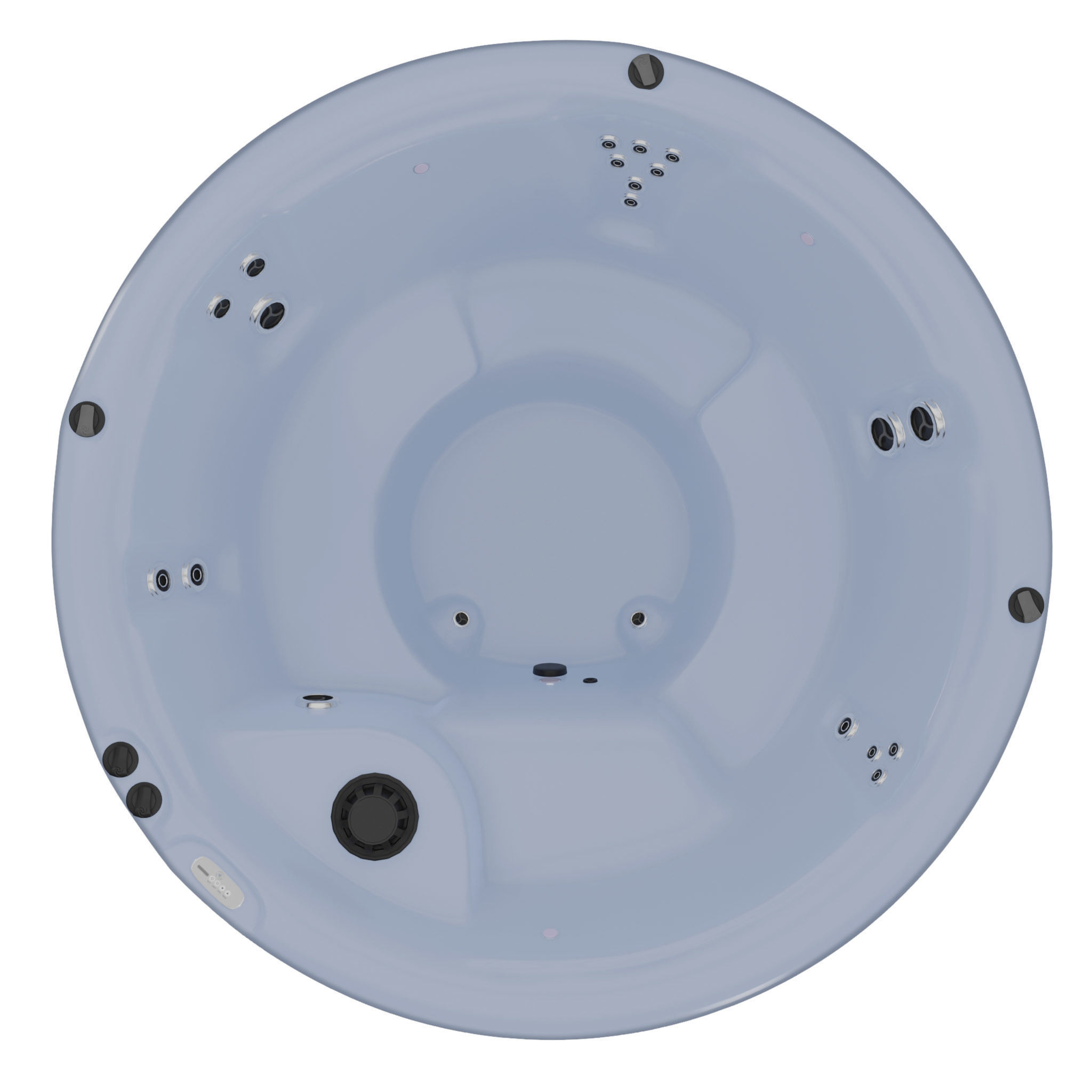 3D model of Hot Tub Jacuzzi Nordic Spas Crown Low-poly 3D model_3