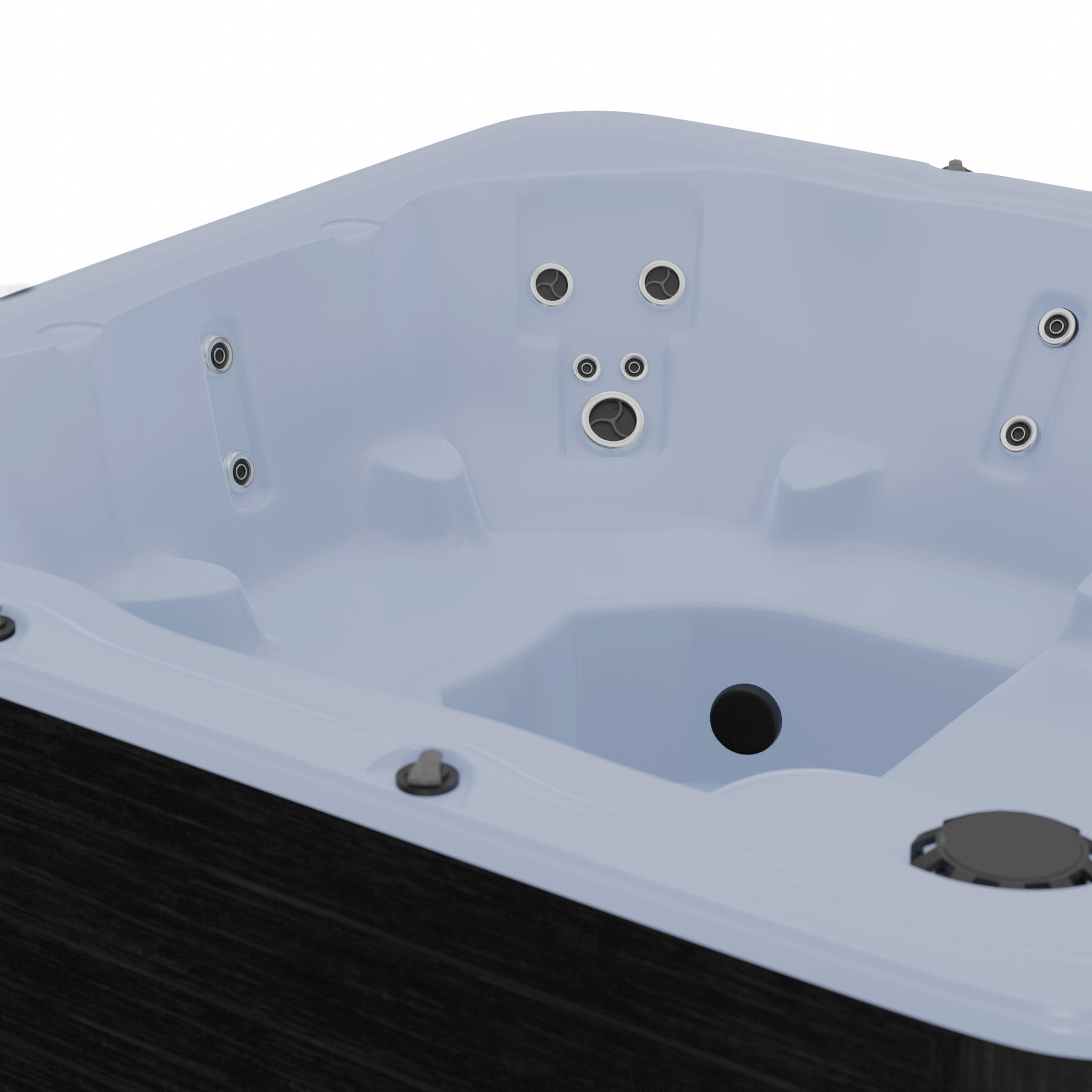 3D model of Hot Tub Jacuzzi Nordic Spas Encore SE Low-poly 3D model_1
