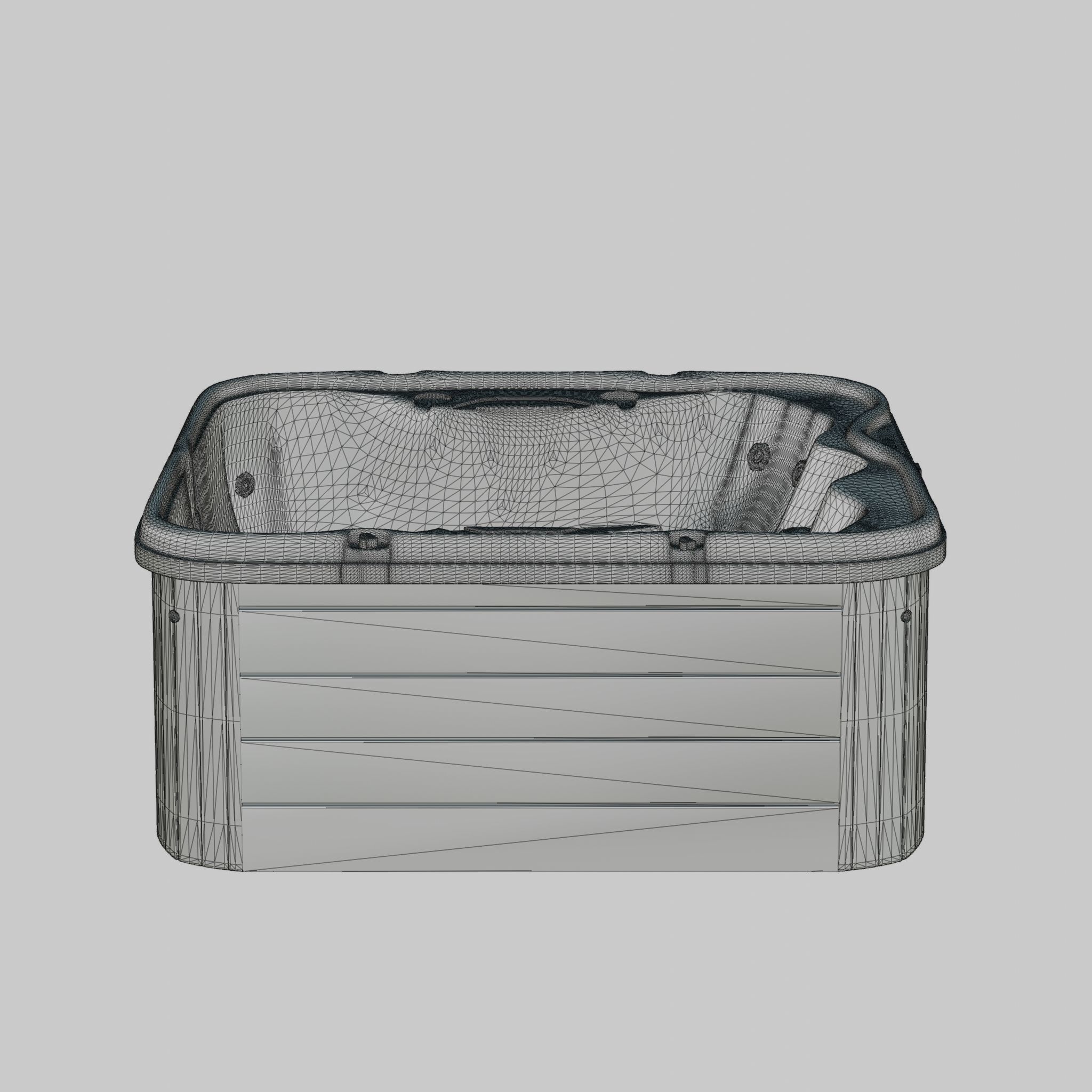 3D model of Hot Tub Jacuzzi Nordic Spas Retreat All-In-110V Low-poly 3D model_6