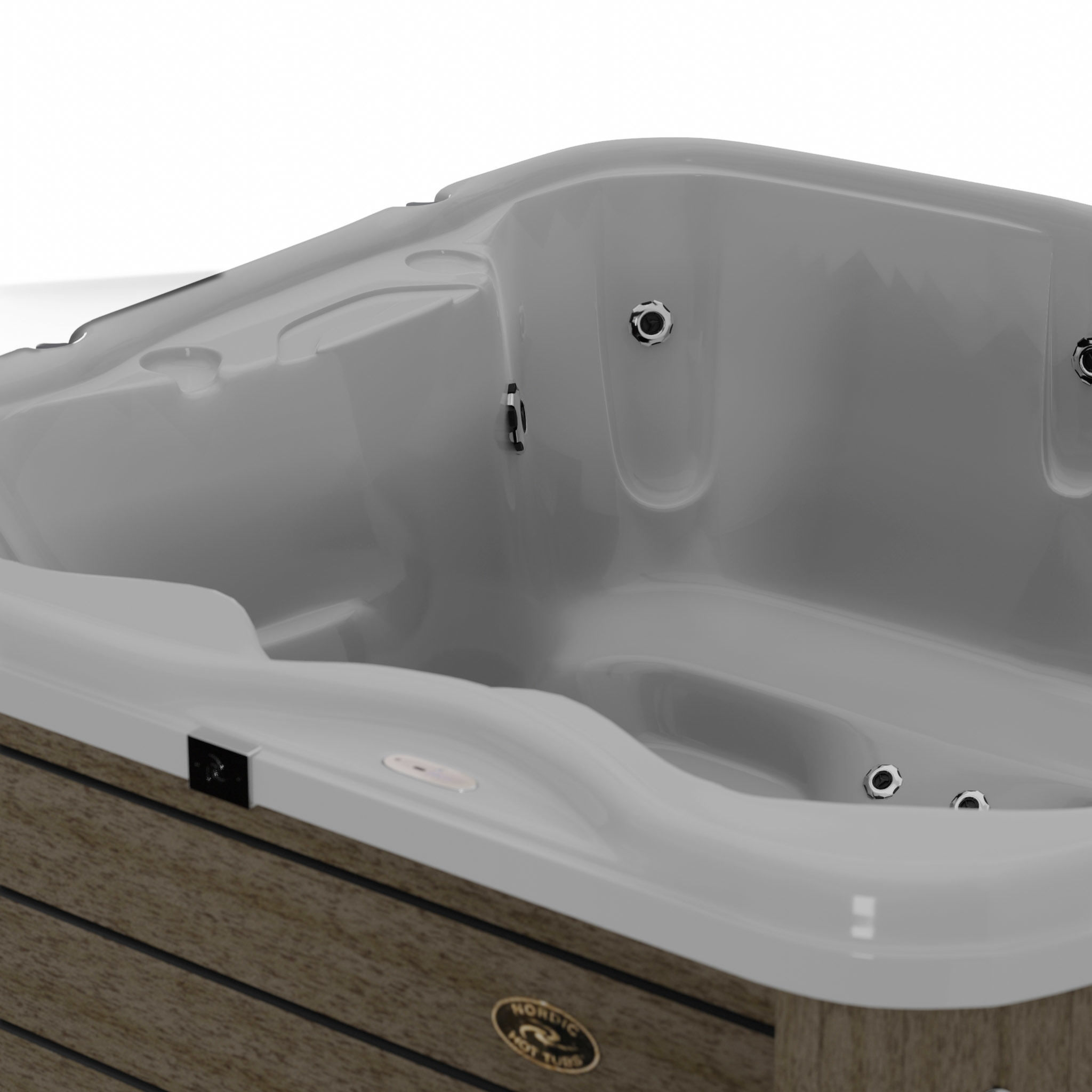 3D model of Hot Tub Jacuzzi Nordic Spas Retreat All-In-110V Low-poly 3D model_1