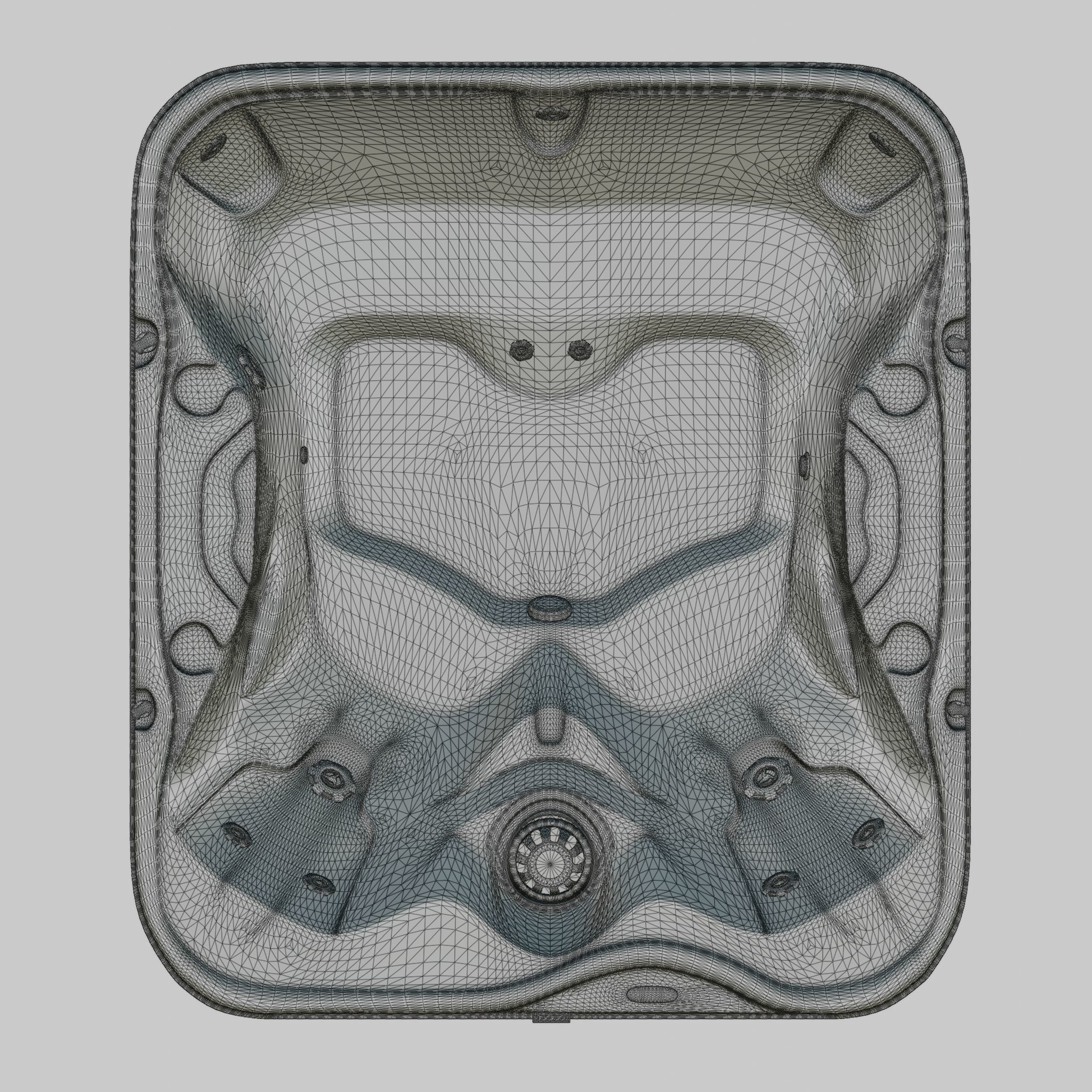 3D model of Hot Tub Jacuzzi Nordic Spas Retreat All-In-110V Low-poly 3D model_7