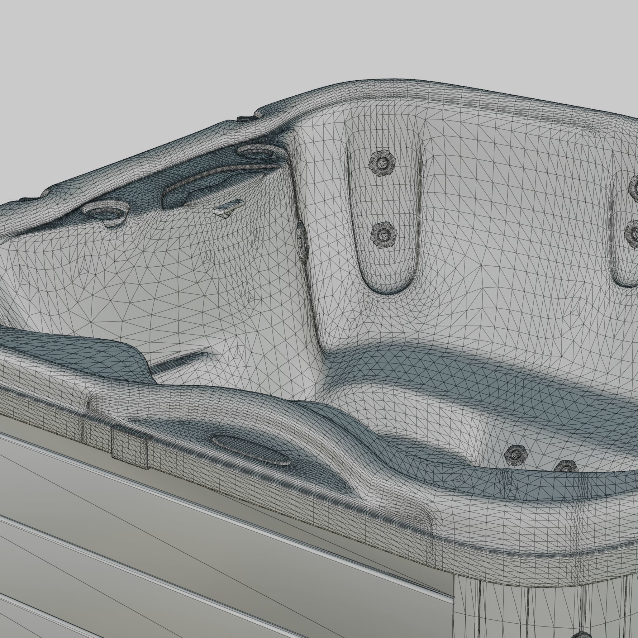 3D model of Hot Tub Jacuzzi Nordic Spas Retreat SE Low-poly 3D model_5