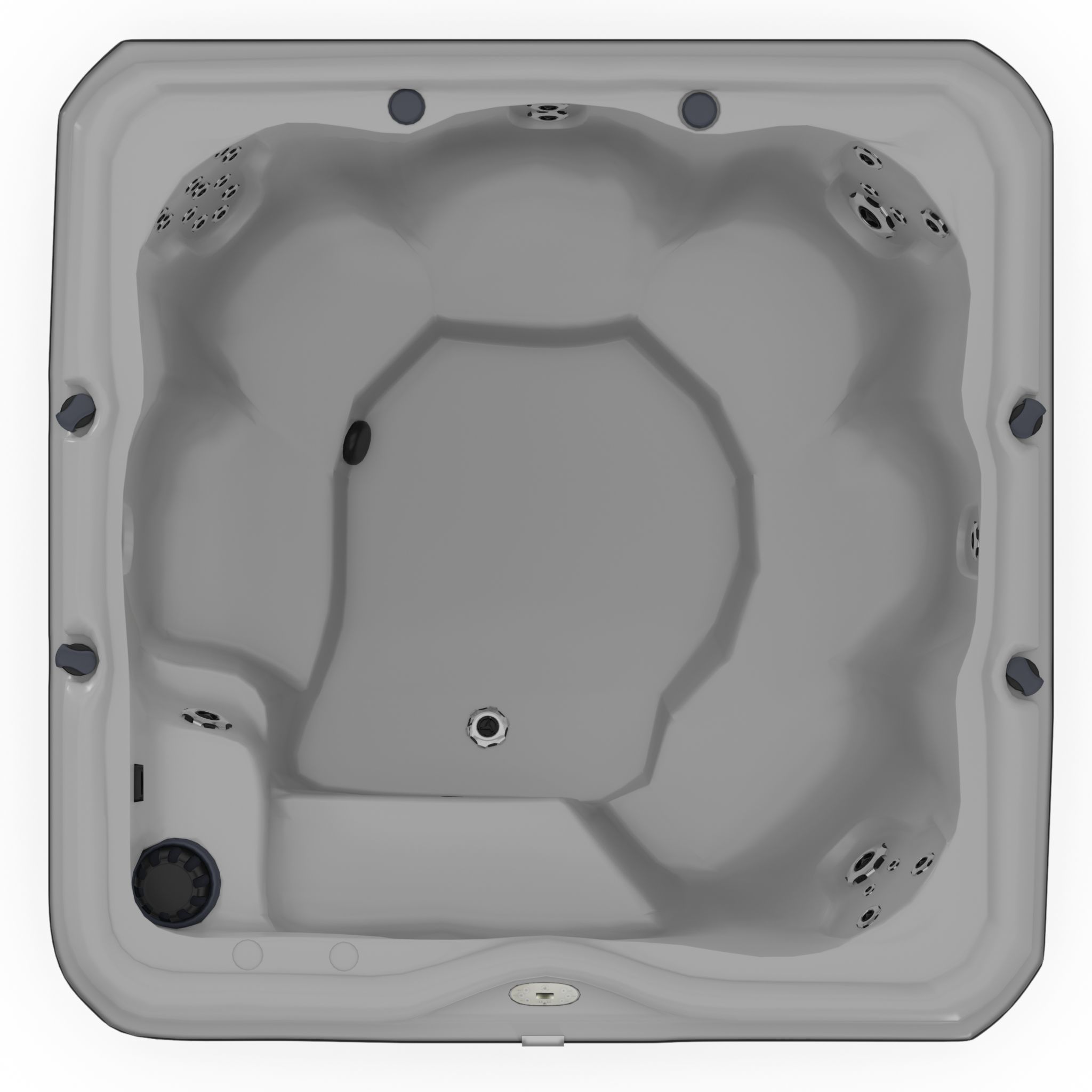 3D model of Hot Tub Jacuzzi Nordic Spas Jubilee MS Low-poly 3D model_3