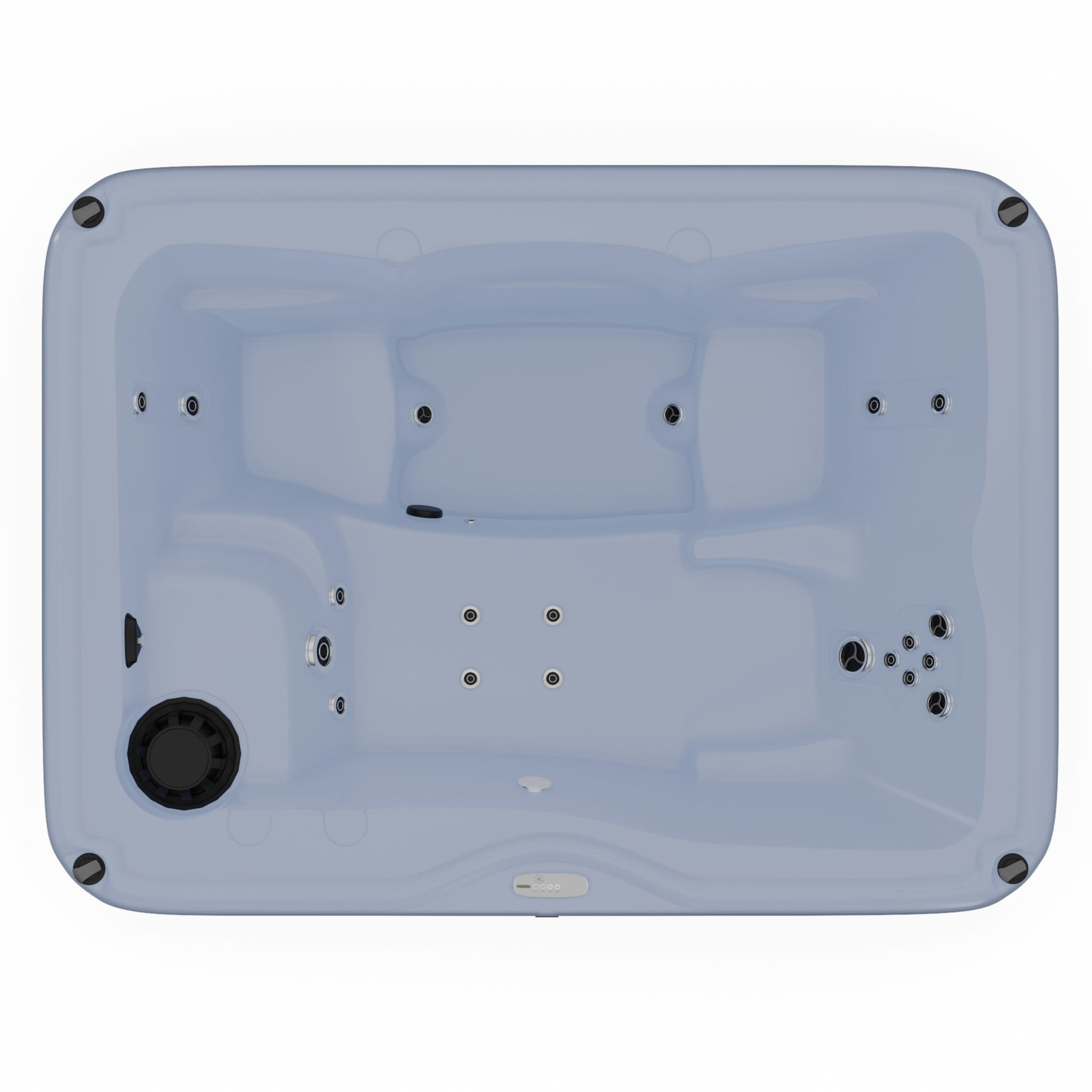 3D model of Hot Tub Jacuzzi Nordic Spas Stella MS Low-poly 3D model_3