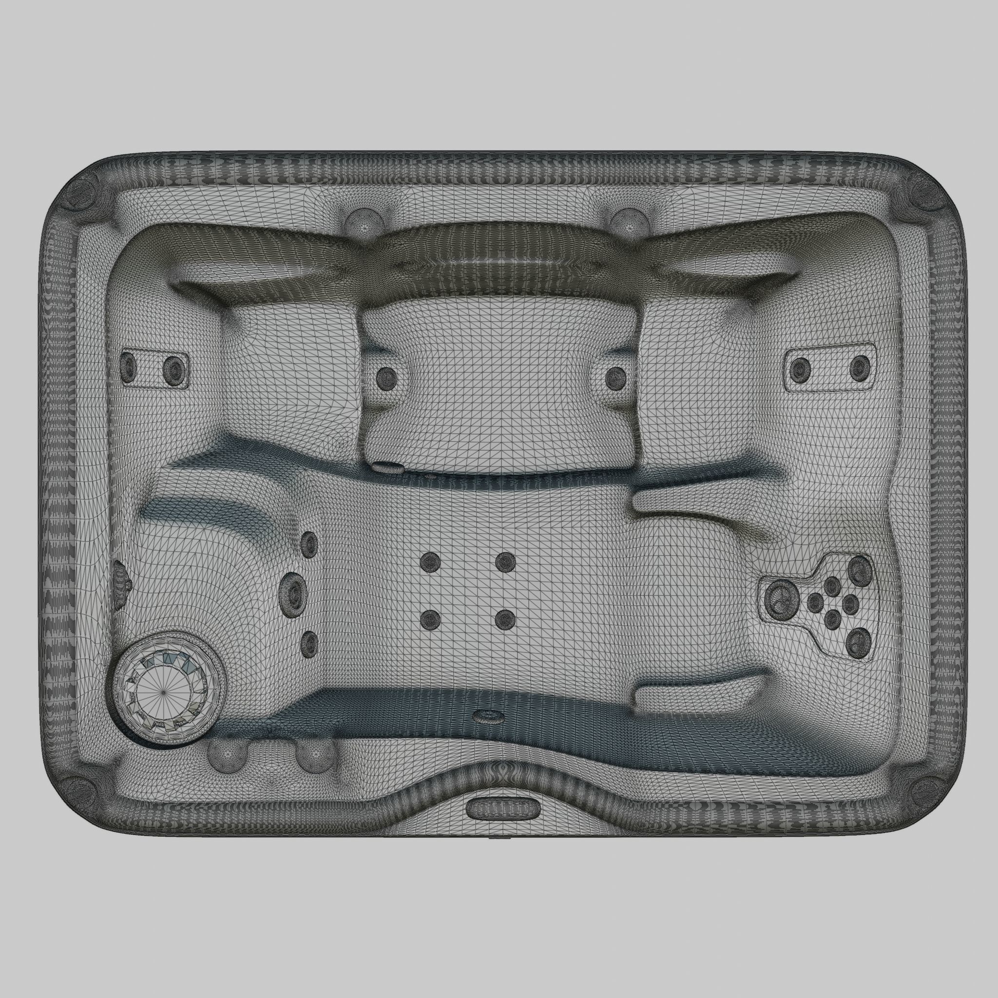 3D model of Hot Tub Jacuzzi Nordic Spas Stella MS Low-poly 3D model_7