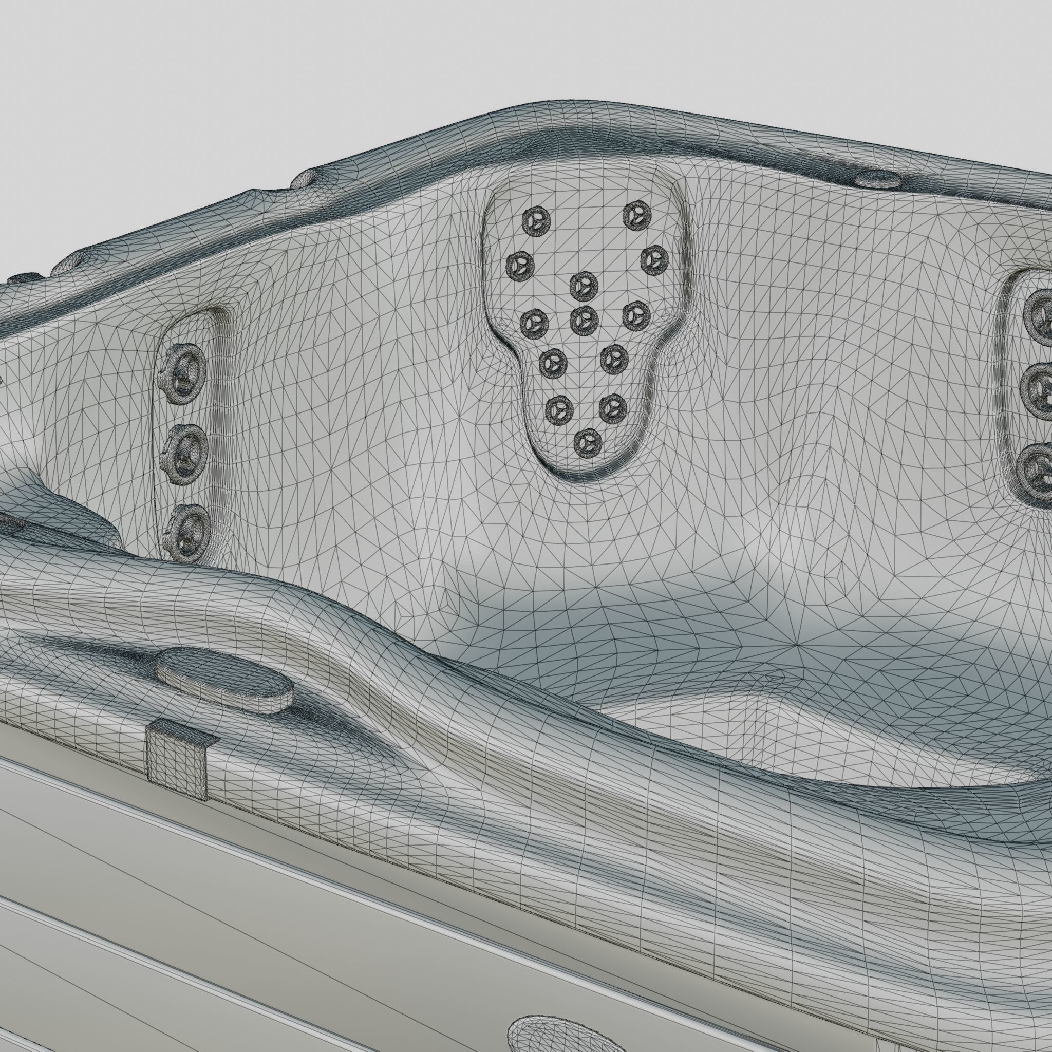 3D model of Hot Tub Jacuzzi Nordic Spas Jubilee LS Low-poly 3D model_5