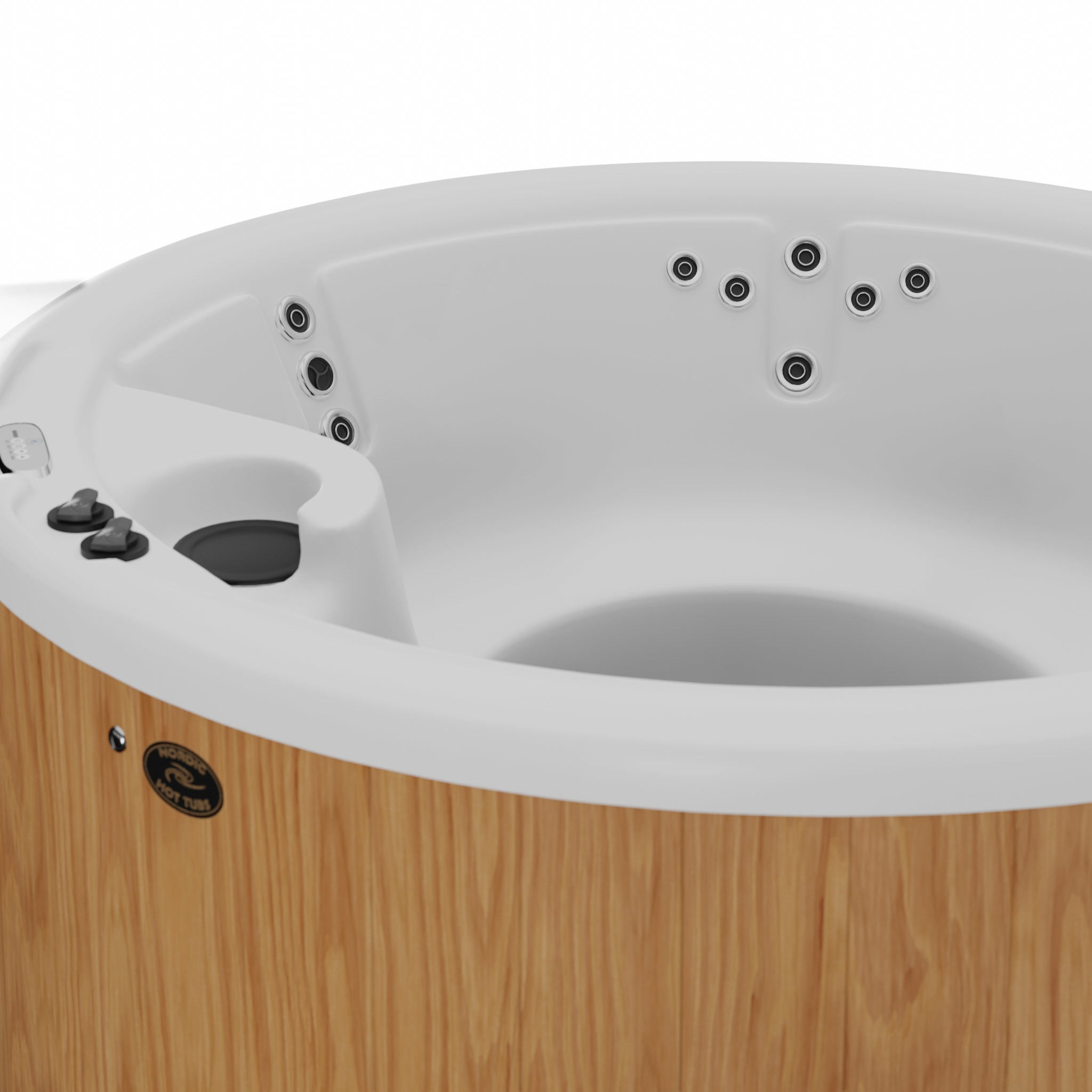 3D model of Hot Tub Jacuzzi Nordic Spas Crown II Low-poly 3D model_1