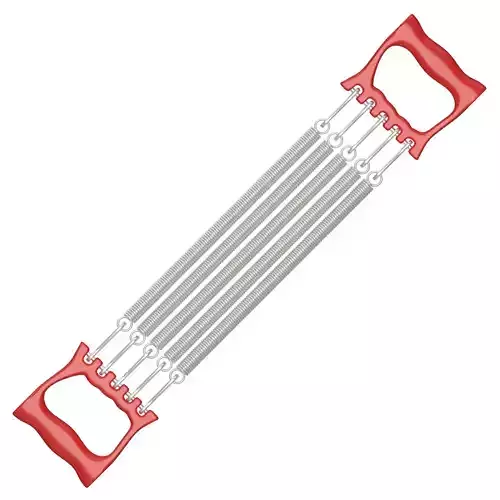 Spring Chest Expander Red 3D model