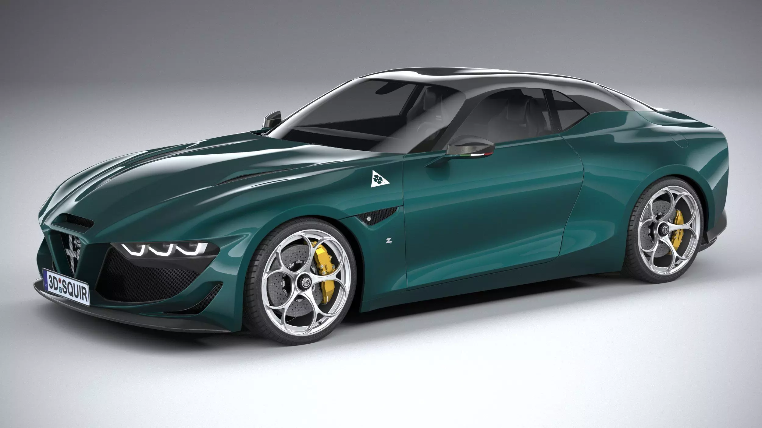 Alfa Romeo Giulia SWB Zagato 2023 3D model
