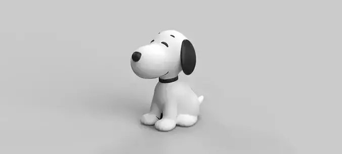 snoopy dog 3D print model