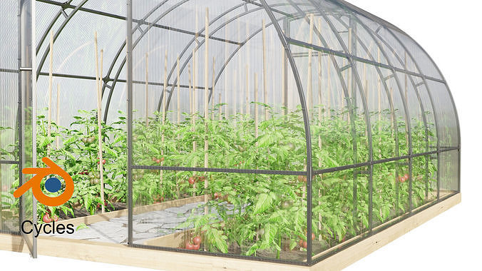 Greenhouse cyclos 3D model 5
