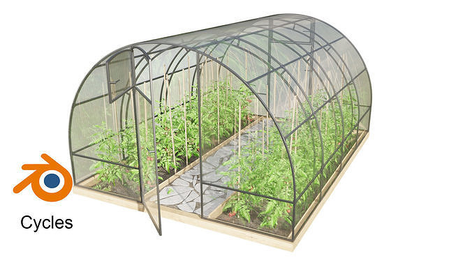 Greenhouse cyclos 3D model 3