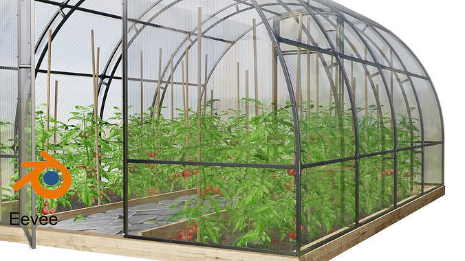 Greenhouse cyclos 3D model 7
