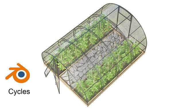 Greenhouse cyclos 3D model 4