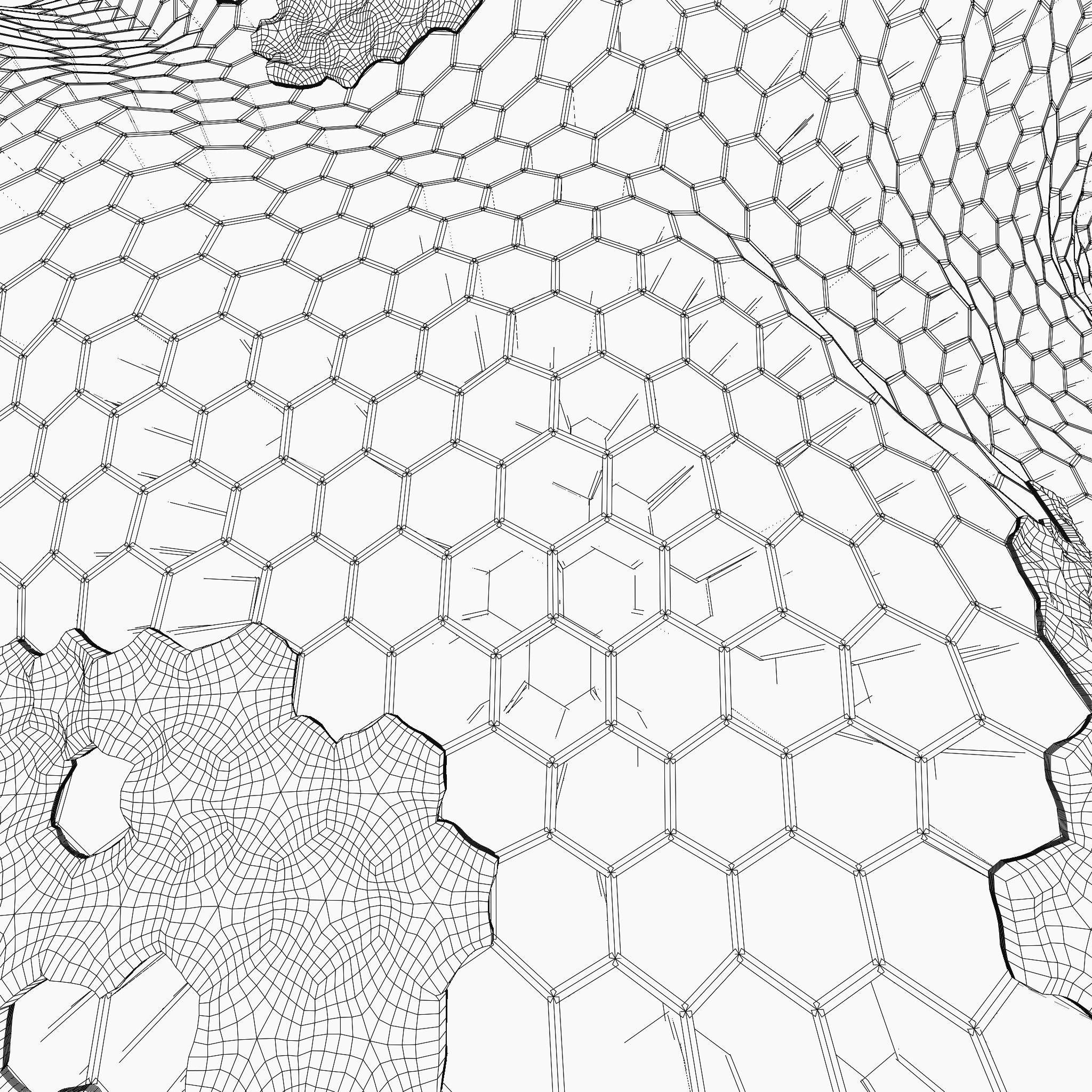 Procedural Beehive 3D model_14
