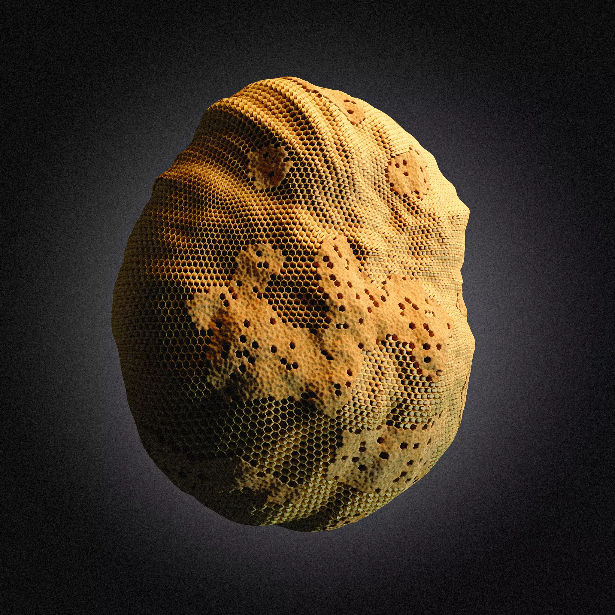 Procedural Beehive 3D model_0