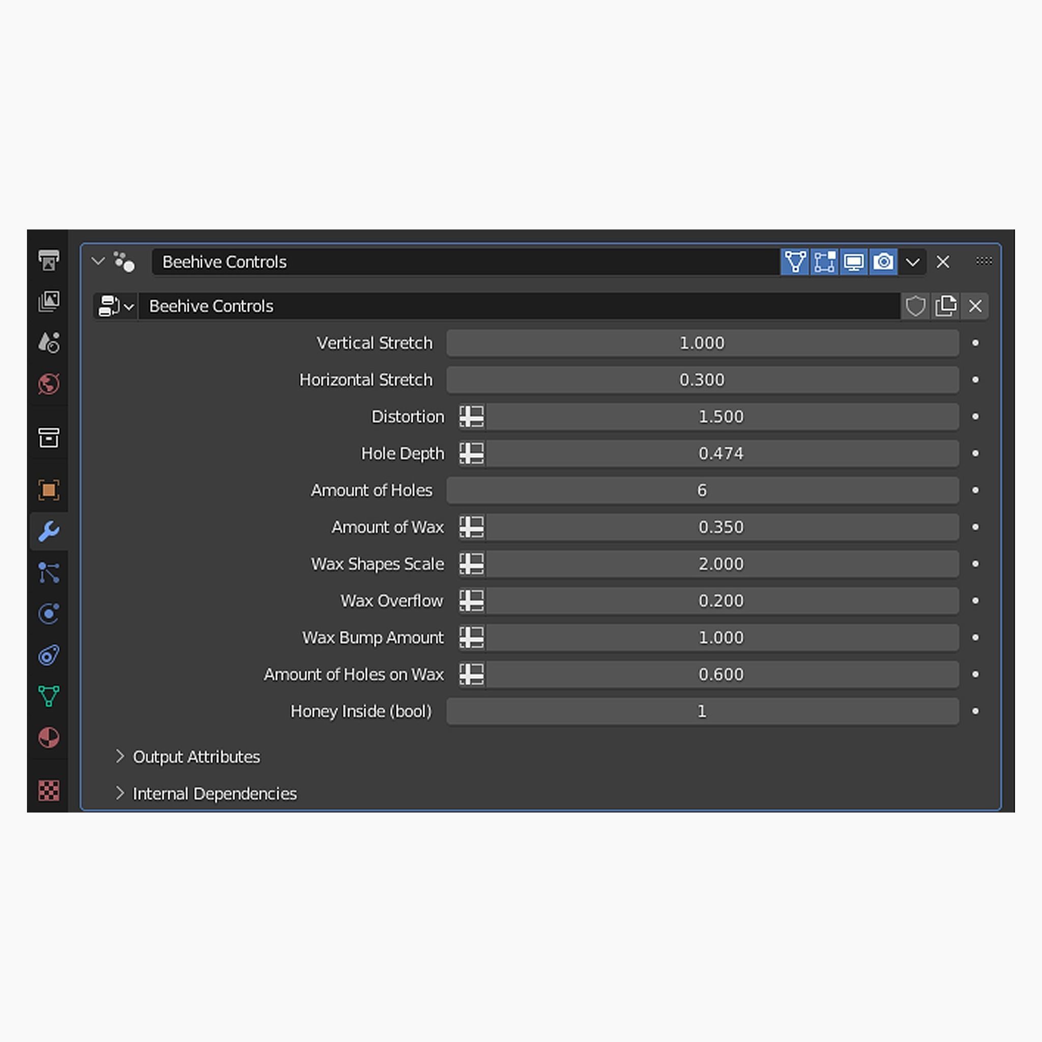Procedural Beehive 3D model_4