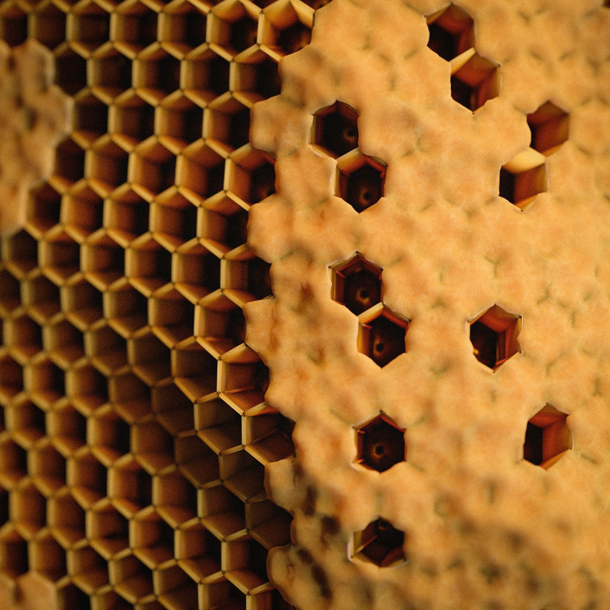 Procedural Beehive 3D model_11