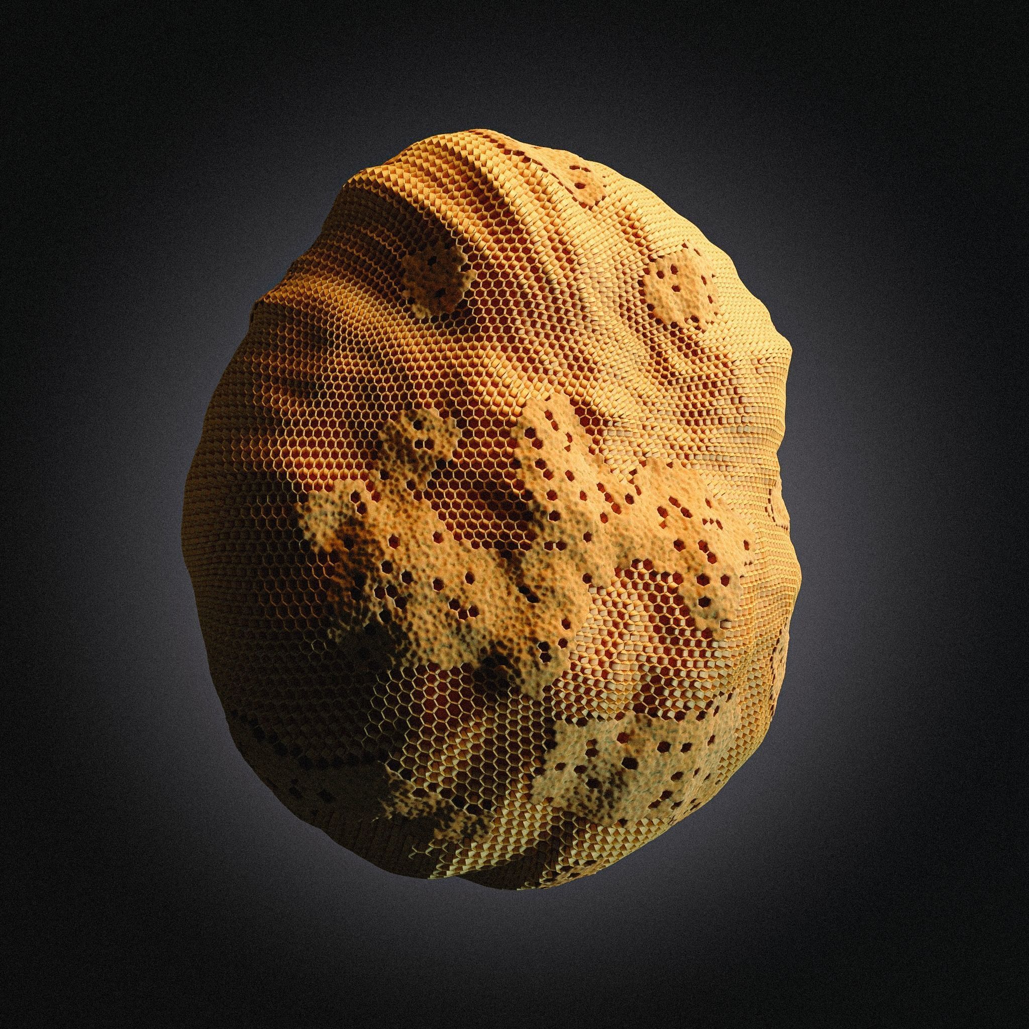 Procedural Beehive 3D model_2