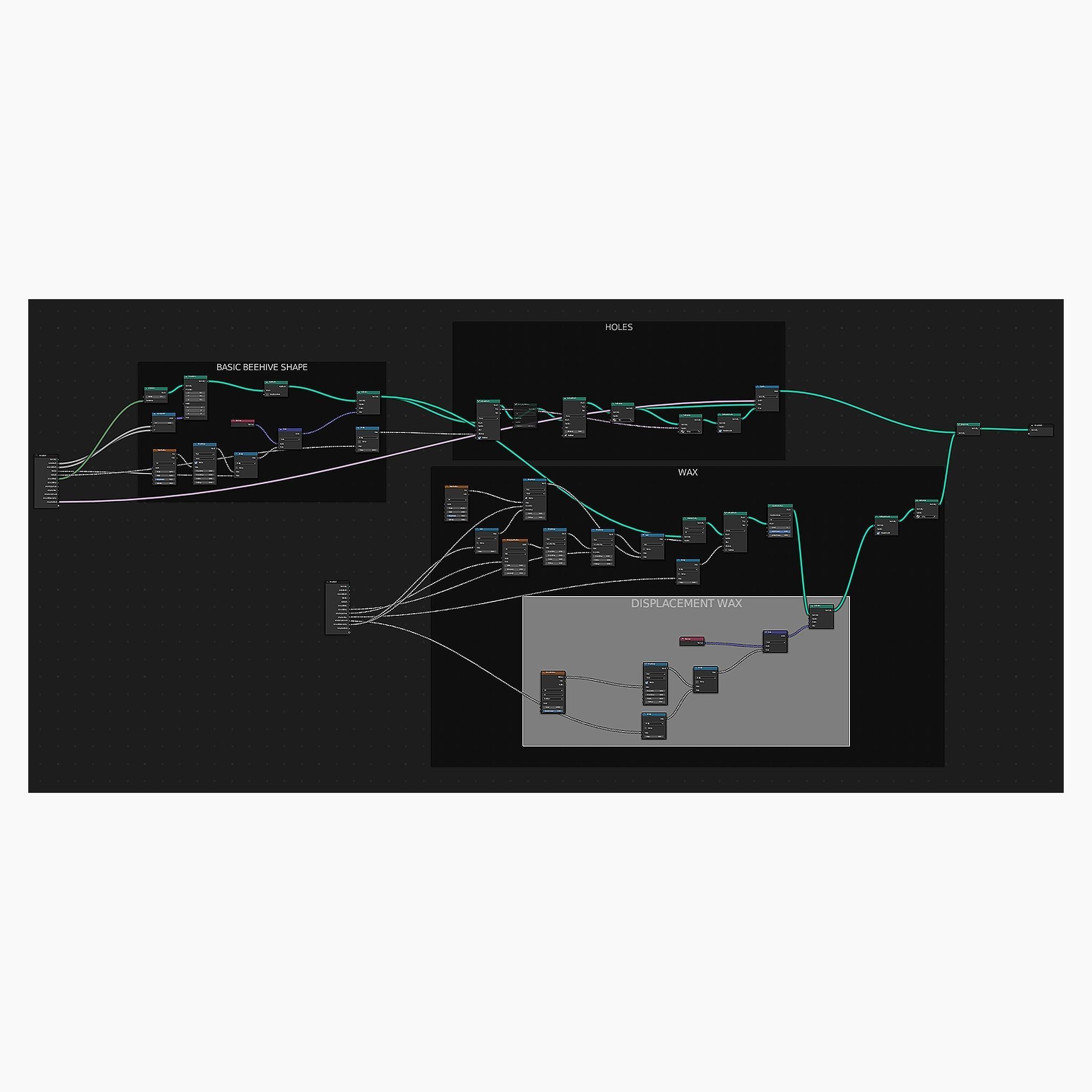 Procedural Beehive 3D model_5