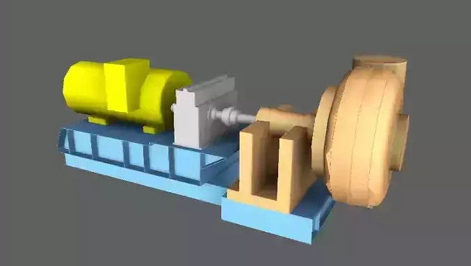 BOMBA water pump 3D model