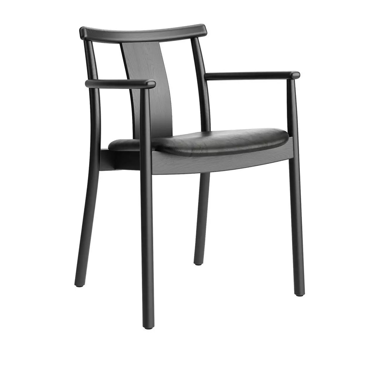 Merkur Dining Armchair Upholstered by Menu 3D model_0
