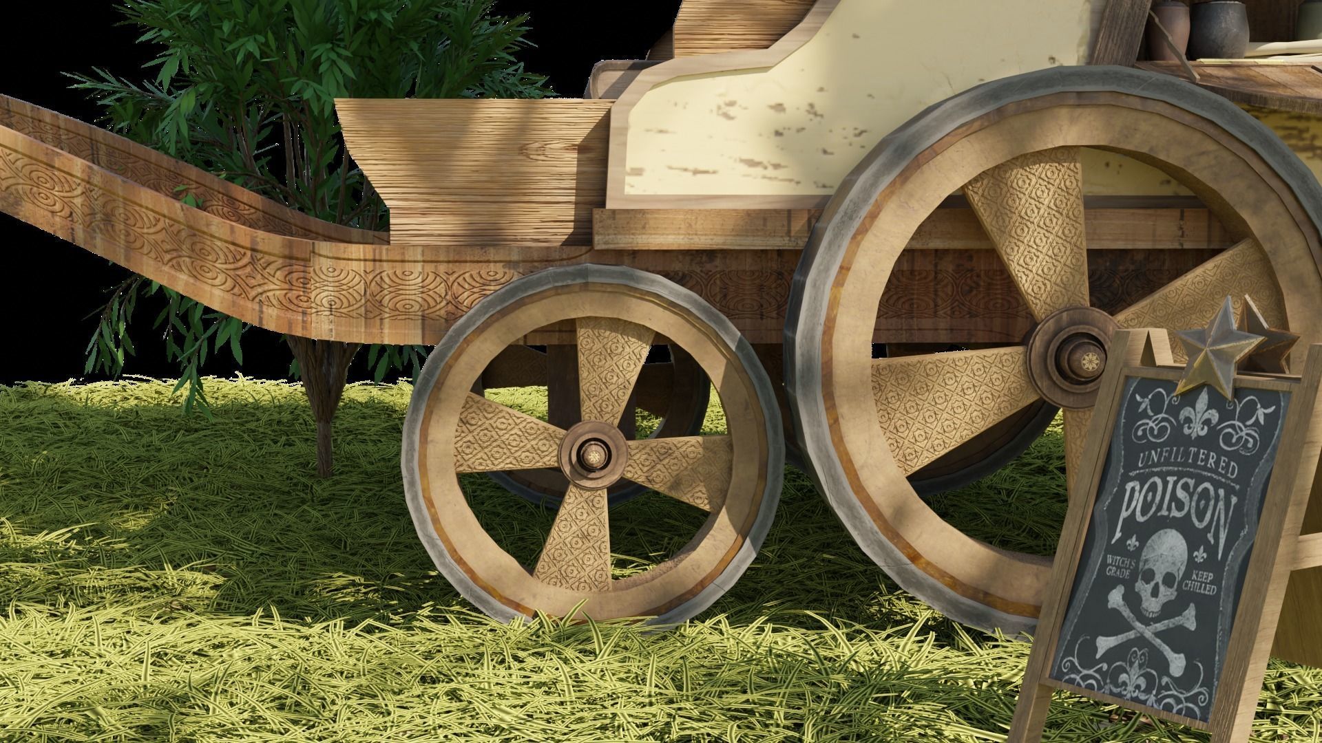 Potions Caravan 3D model_3