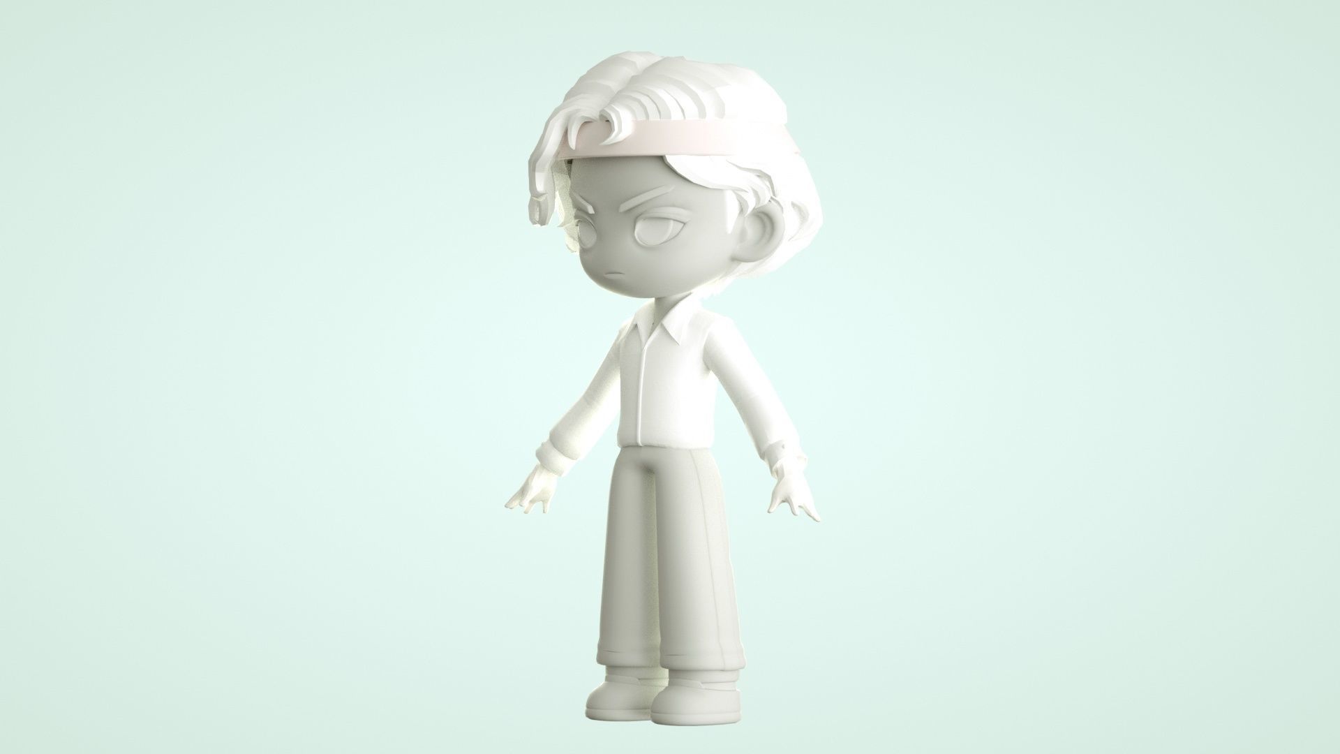 cartoon boy 3D model_14