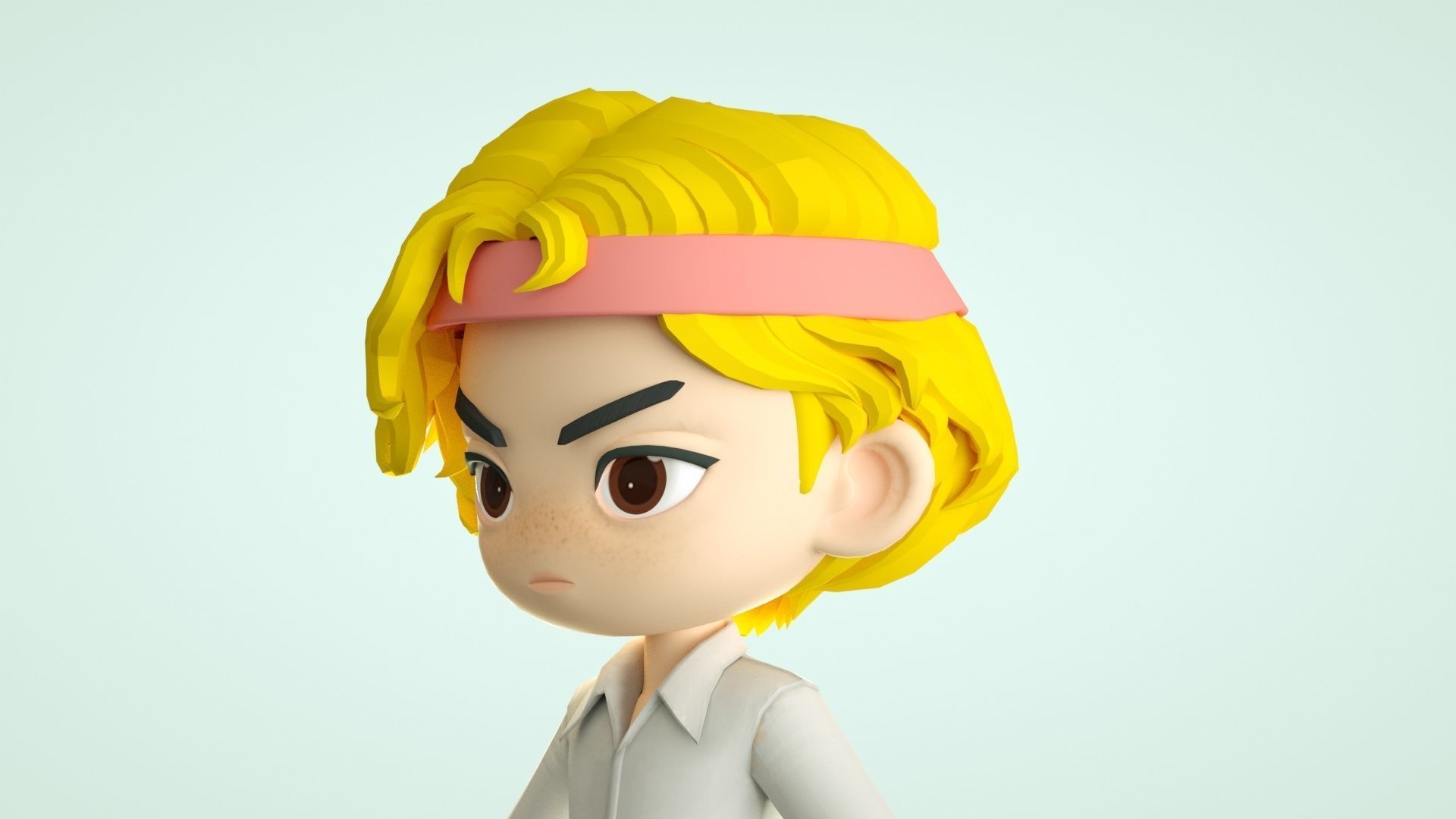 cartoon boy 3D model_5