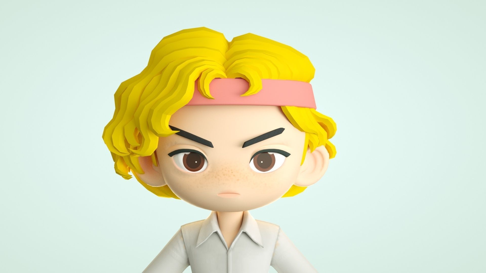 cartoon boy 3D model_4