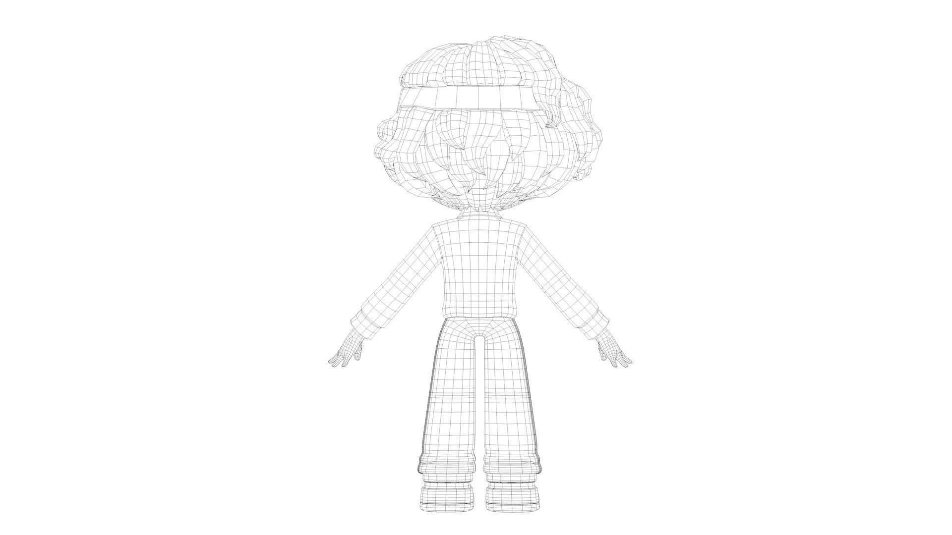 cartoon boy 3D model_18