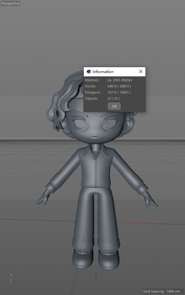 cartoon boy 3D model_19