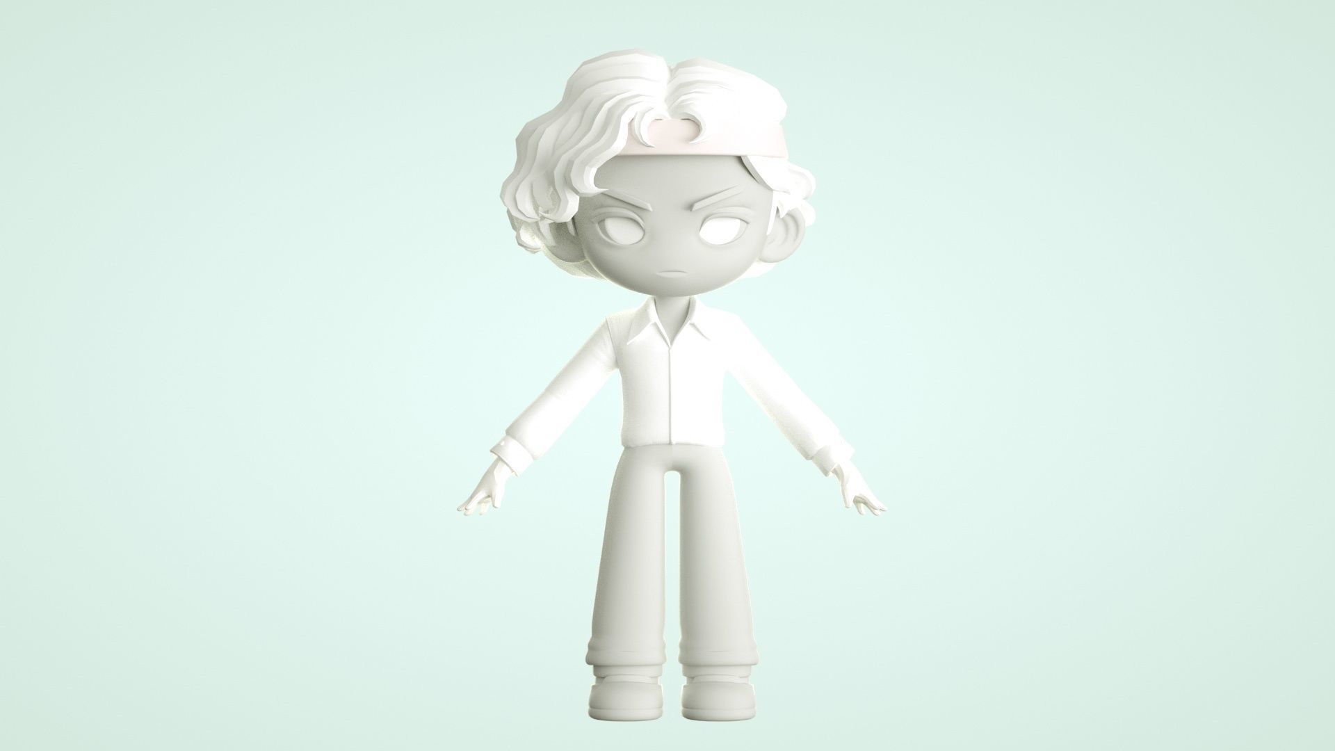 cartoon boy 3D model_13