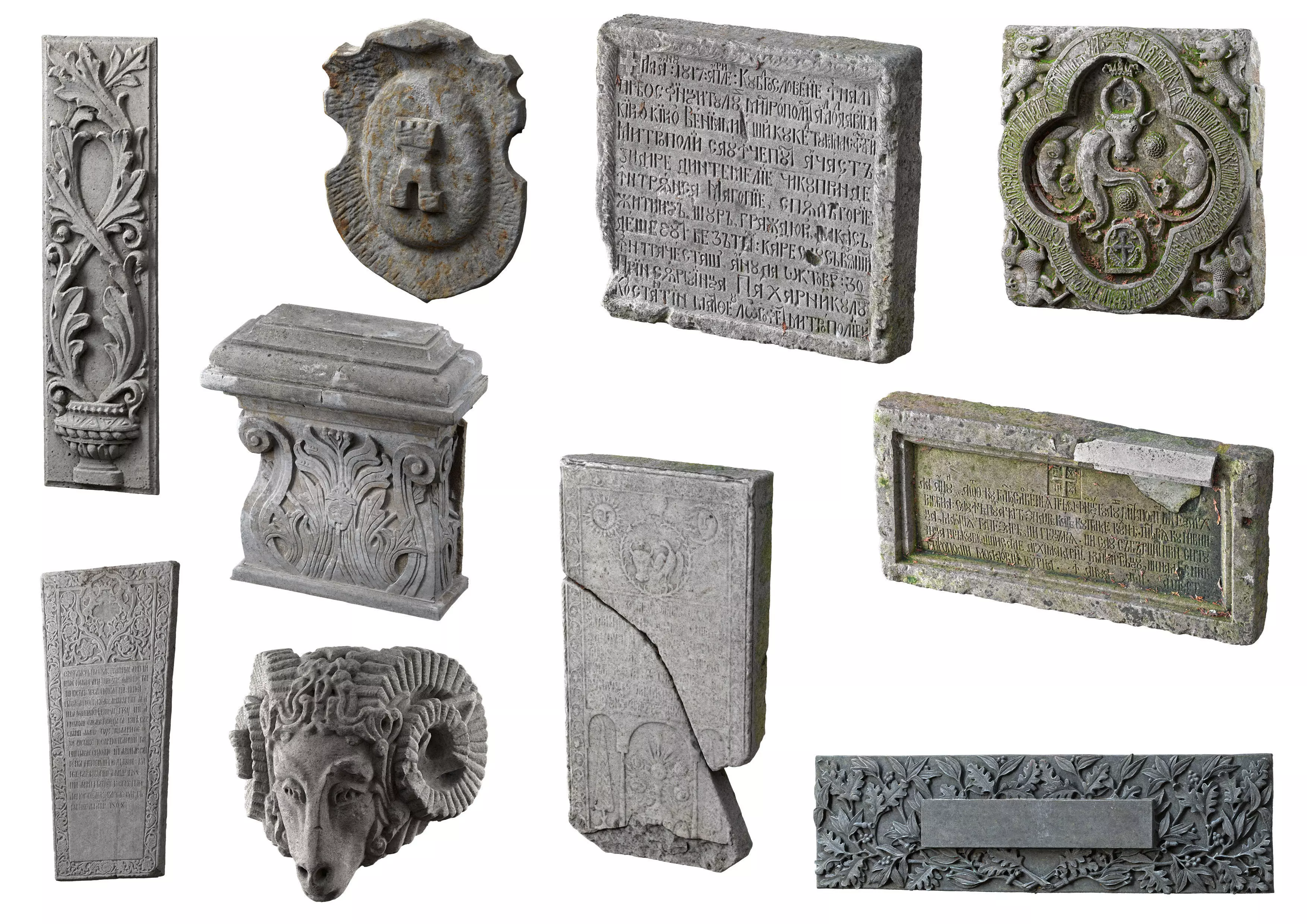 10 Medieval Reliefs 3D Model Collection_0
