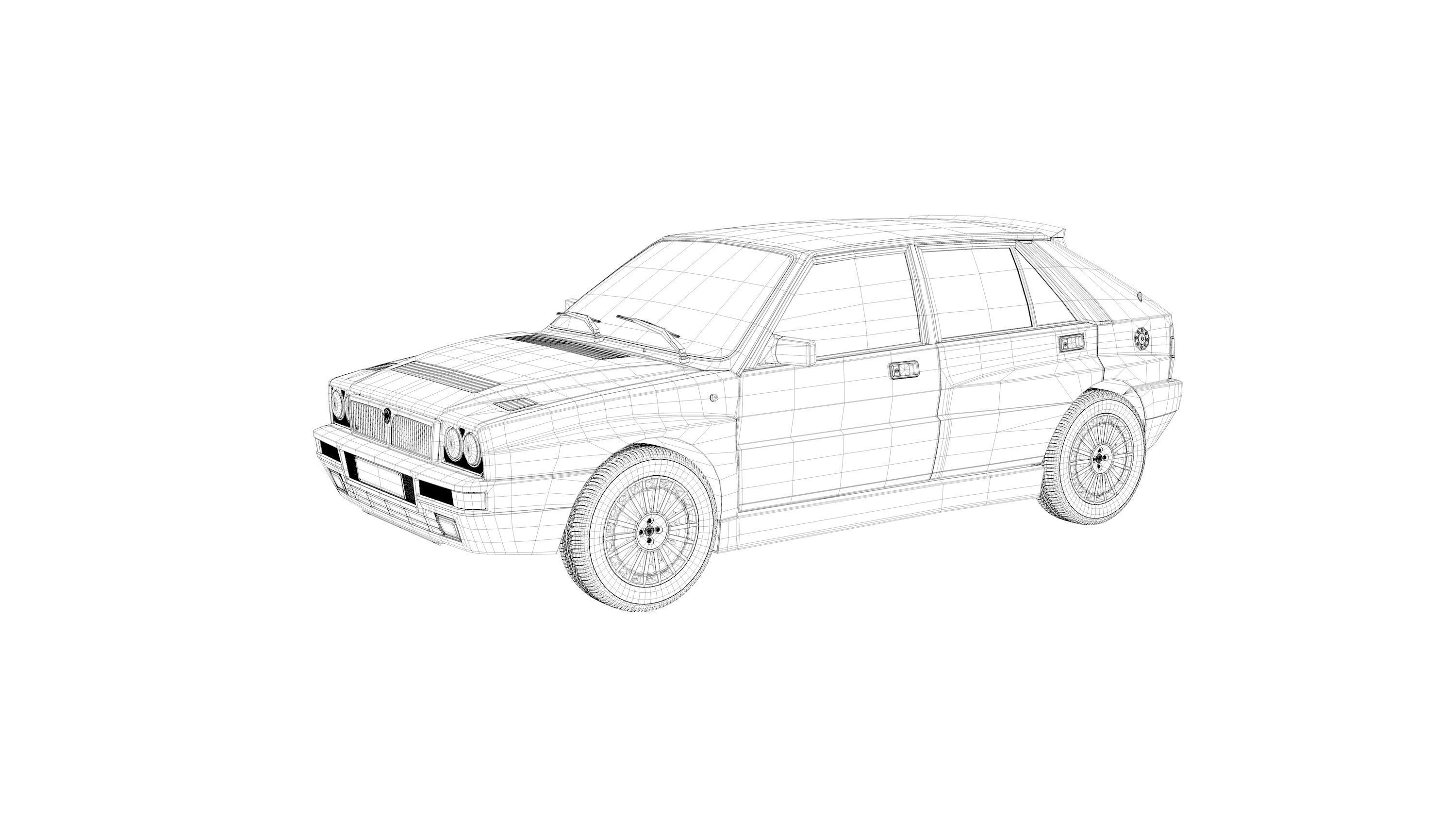 Lancia Delta HF Integrale 3D model_5