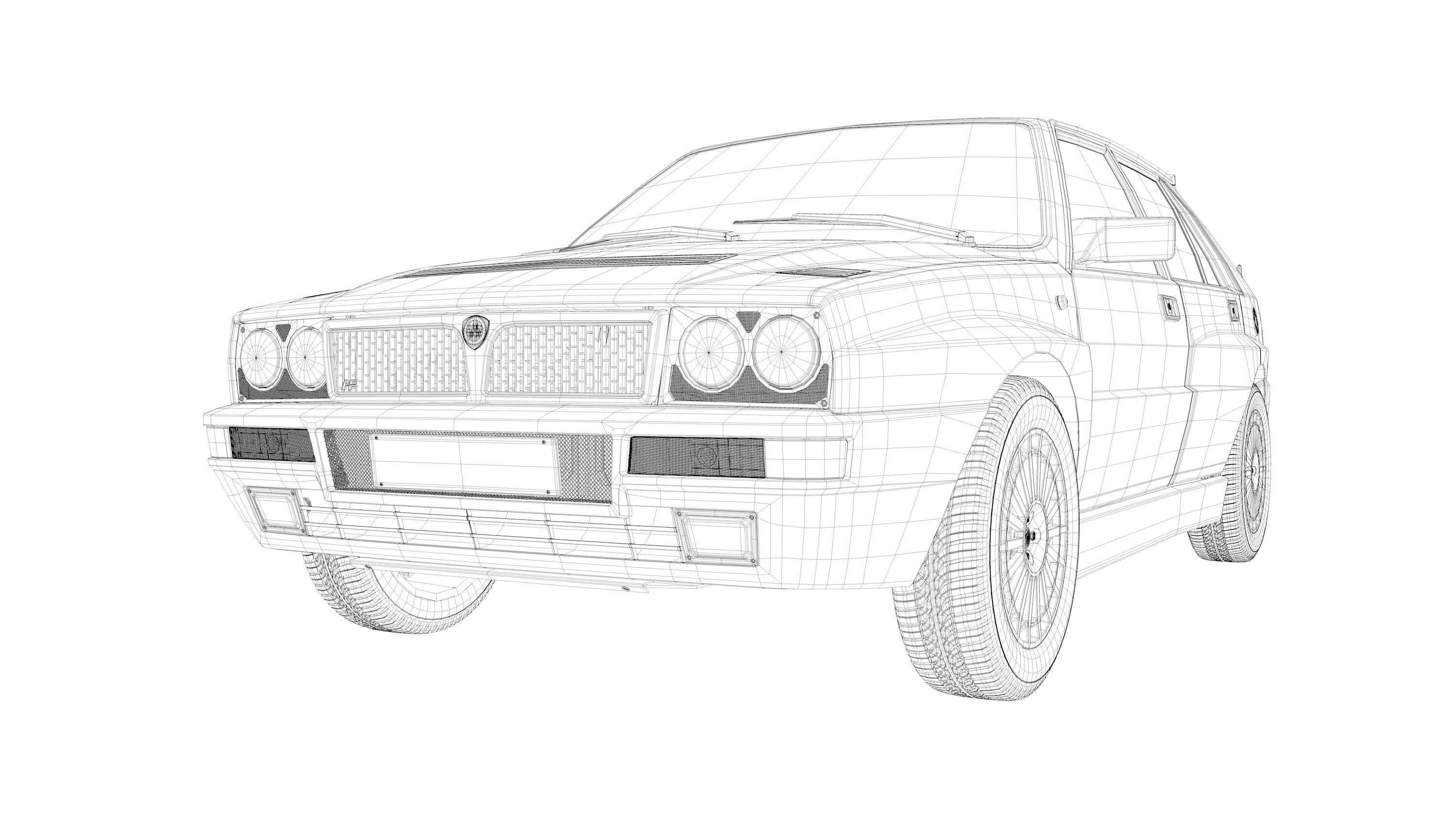 Lancia Delta HF Integrale 3D model_6