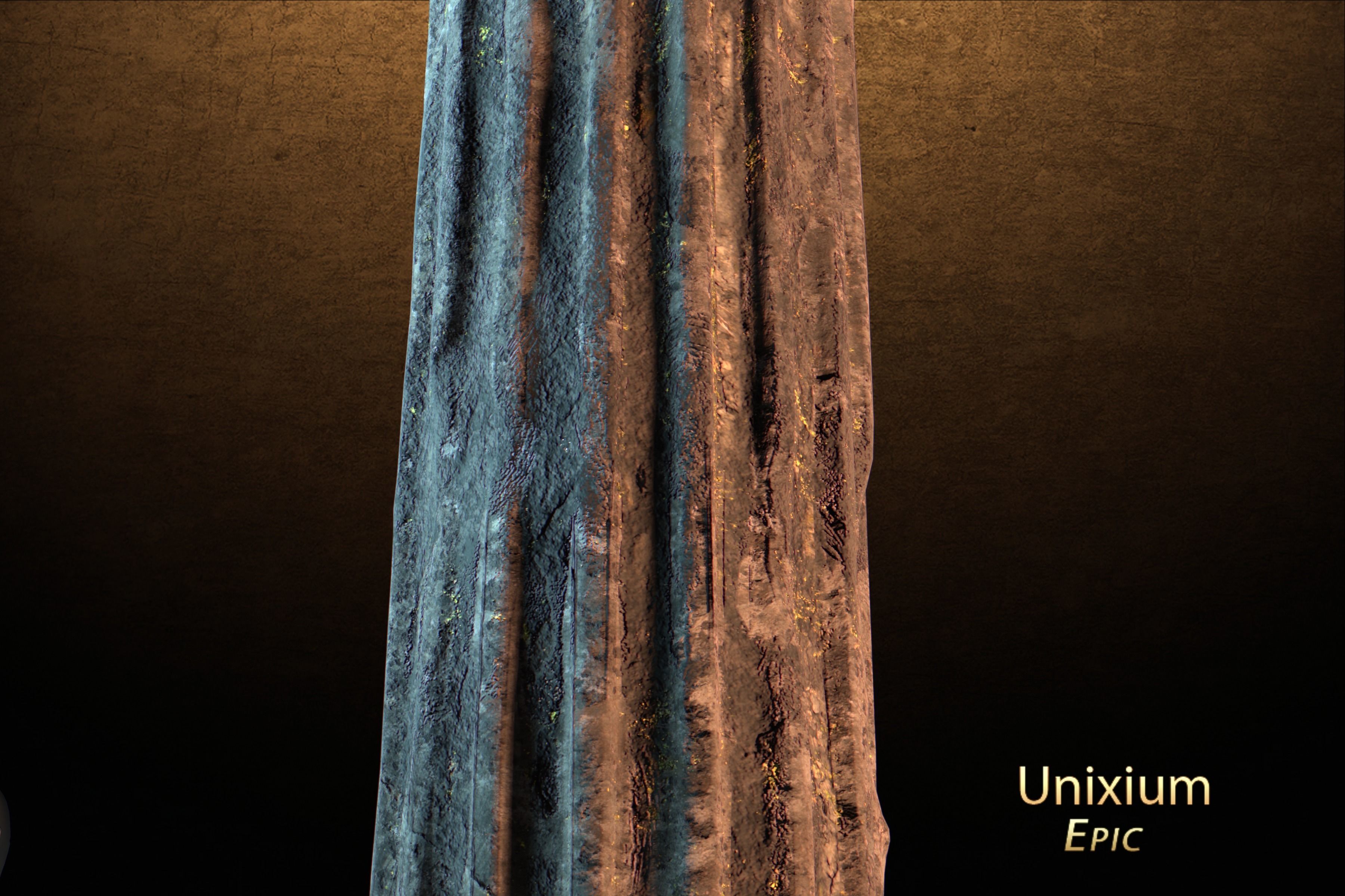 Modular Ancient Atlantean Temple Low-poly 3D model_33