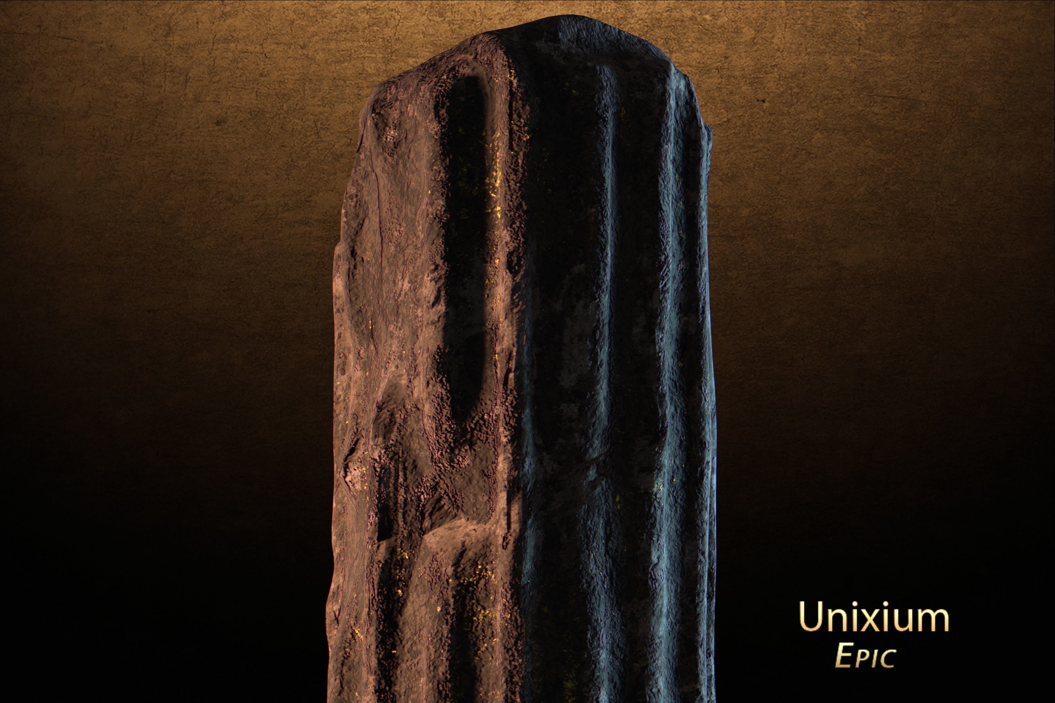 Modular Ancient Atlantean Temple Low-poly 3D model_25