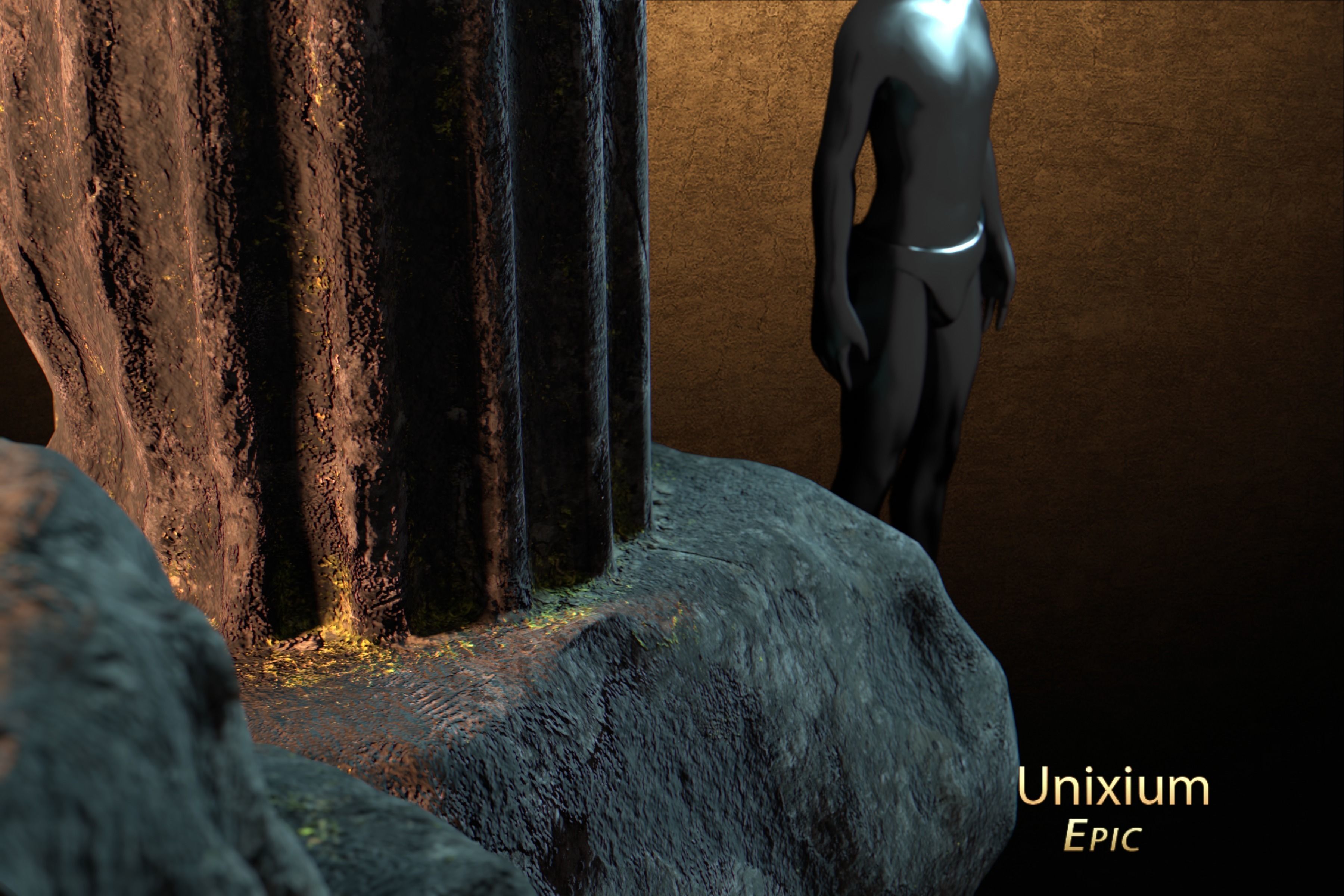 Modular Ancient Atlantean Temple Low-poly 3D model_22