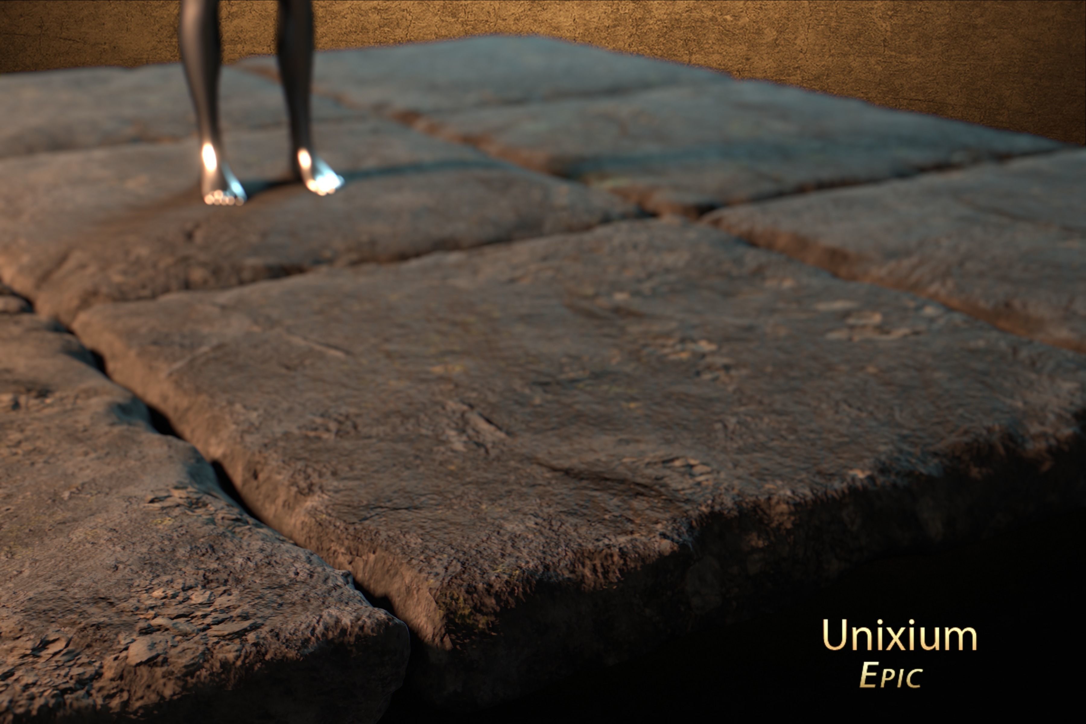 Modular Ancient Atlantean Temple Low-poly 3D model_12