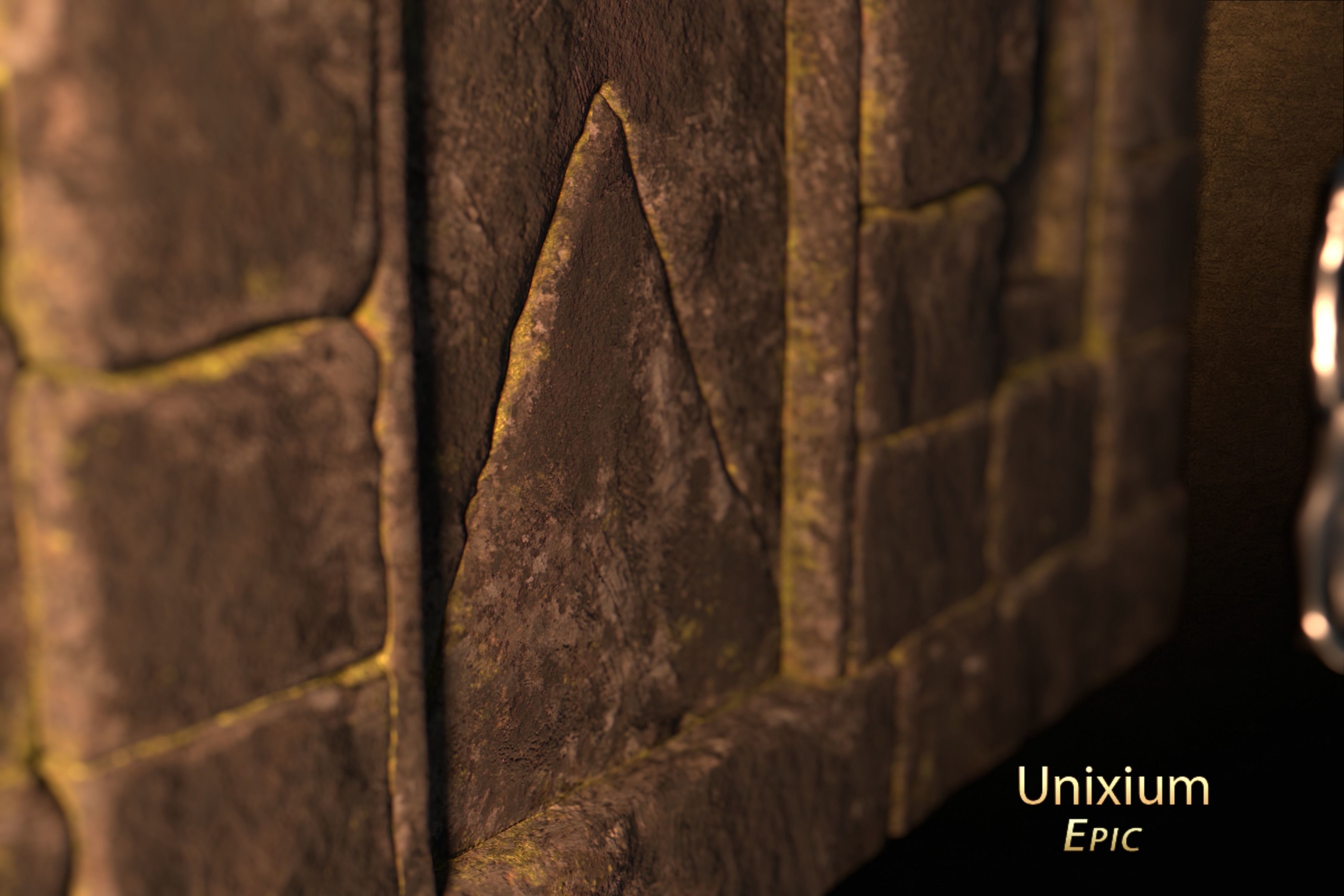 Modular Ancient Atlantean Temple Low-poly 3D model_38