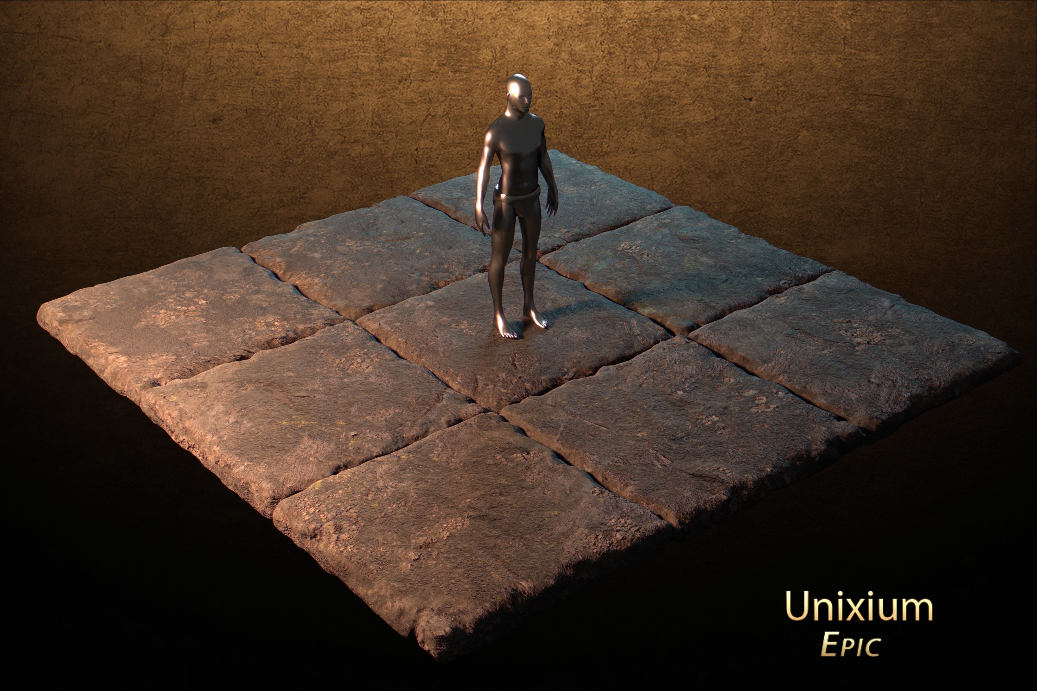 Modular Ancient Atlantean Temple Low-poly 3D model_11