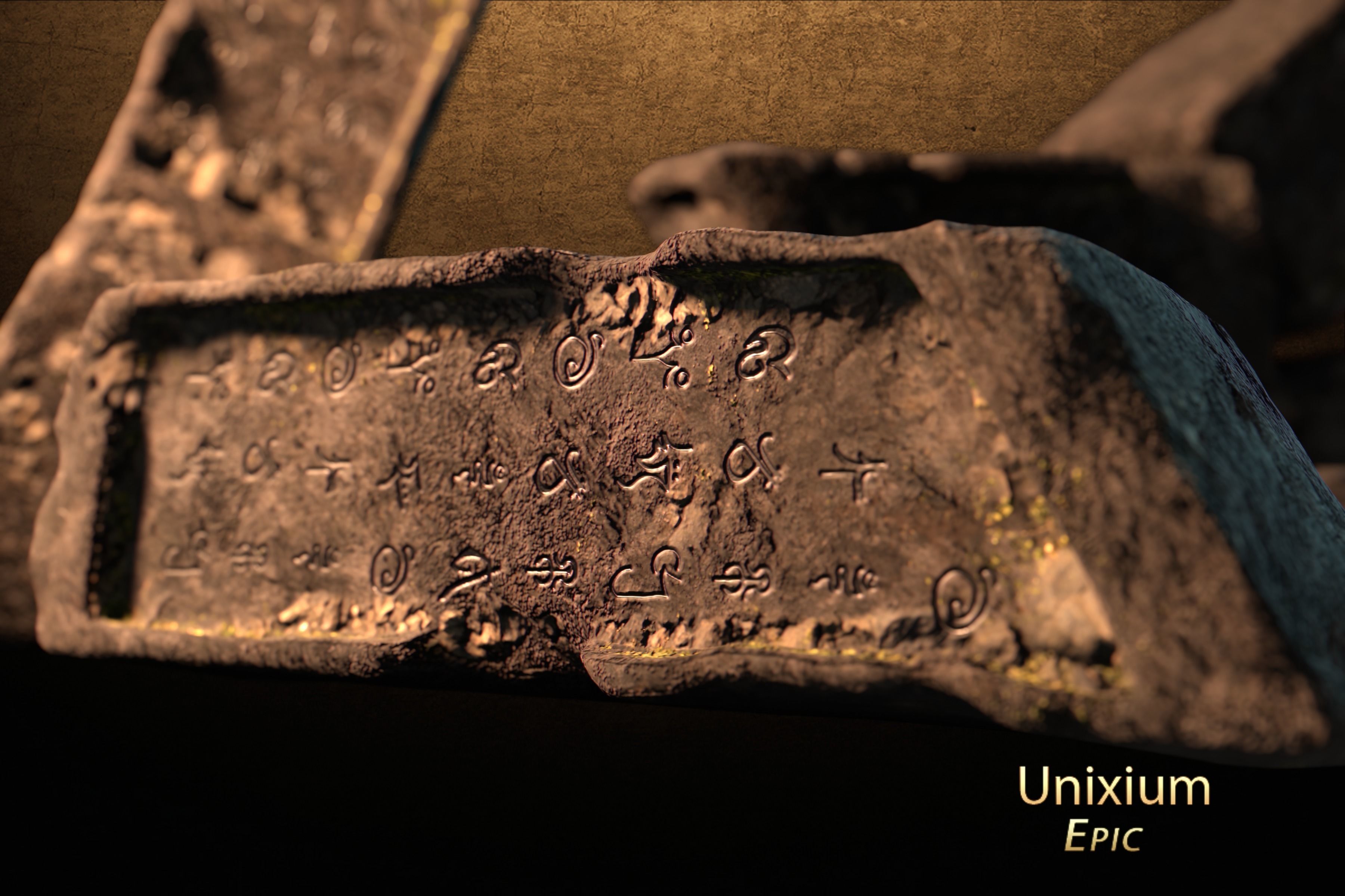 Modular Ancient Atlantean Temple Low-poly 3D model_8